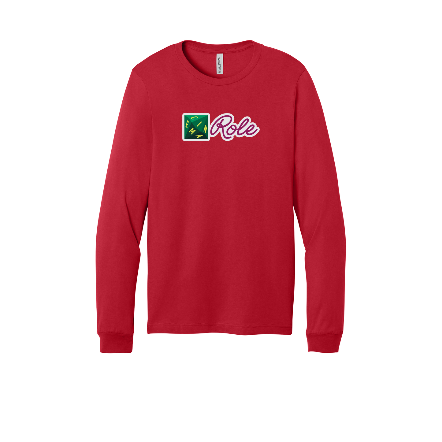 cinemarole-all-season-long-sleeve-tee-dtf-front-3501-red-flat-front