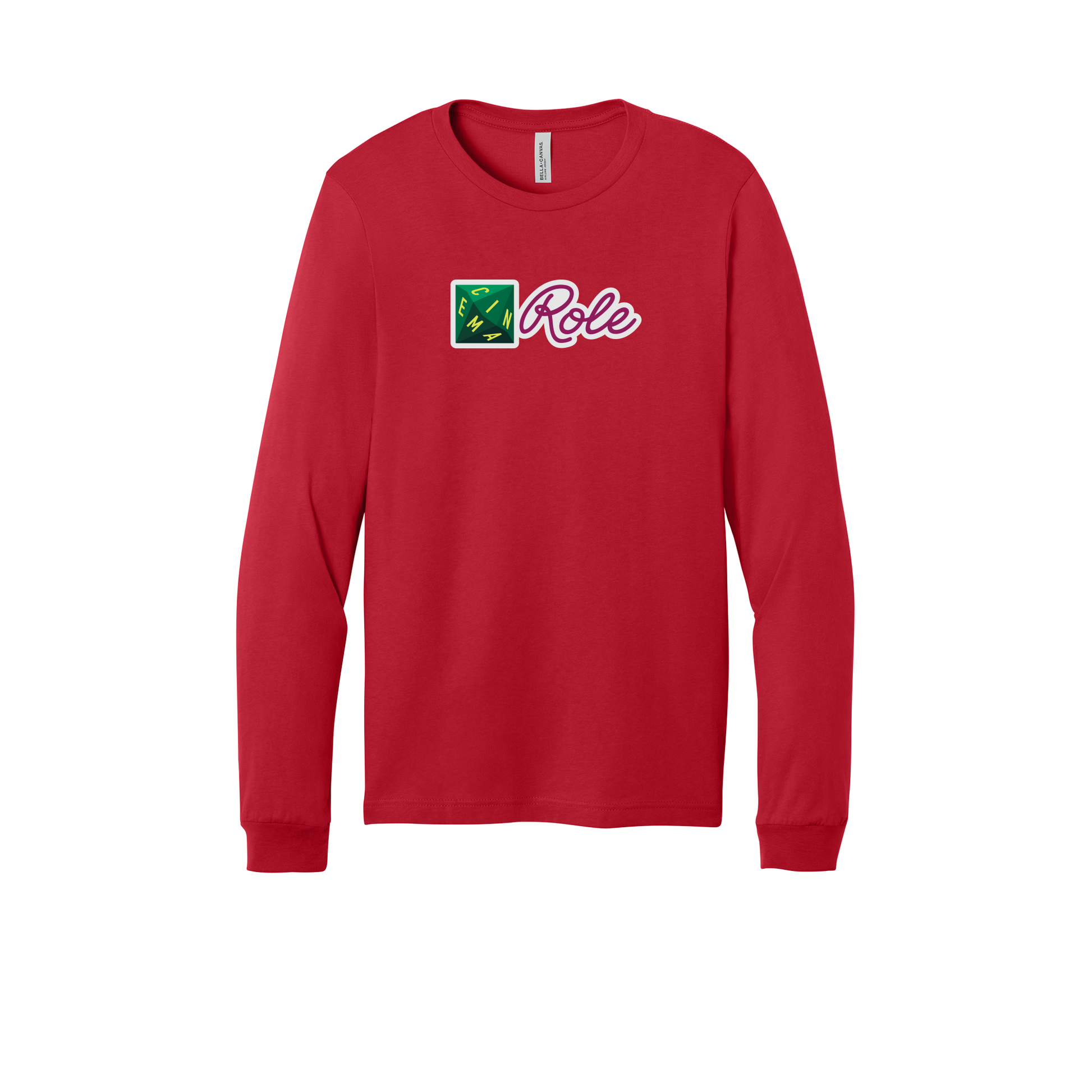 cinemarole-all-season-long-sleeve-tee-dtf-front-3501-red-flat-front