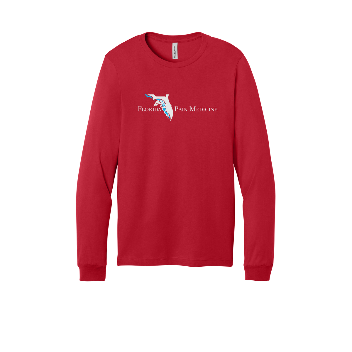 floridapainmedicine-all-season-medical-long-sleeve-tee-dtf-front-3501-red-flat-front