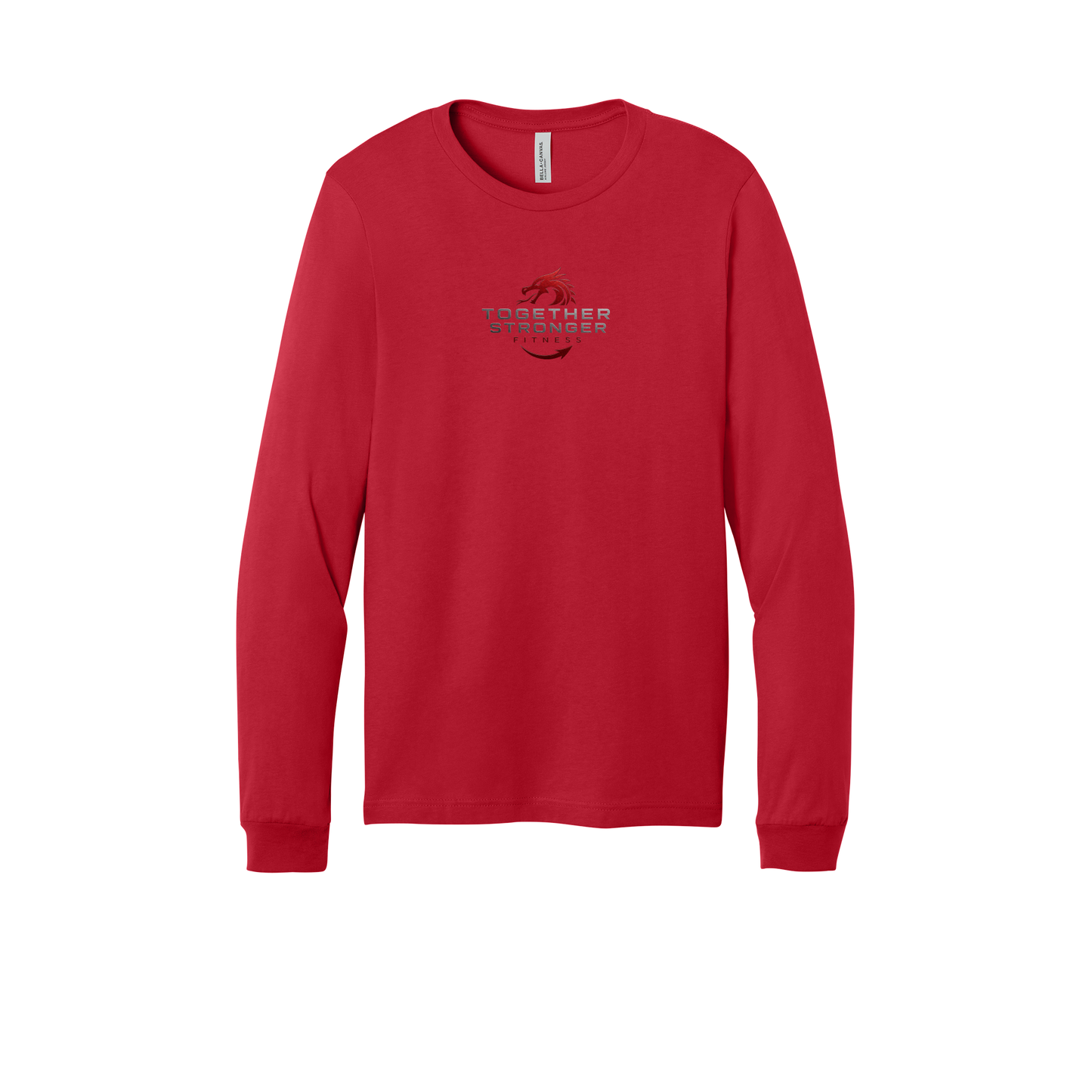 togetherstrongerfitness-all-season-long-sleeve-tee-dtf-front-3501-red-flat-front