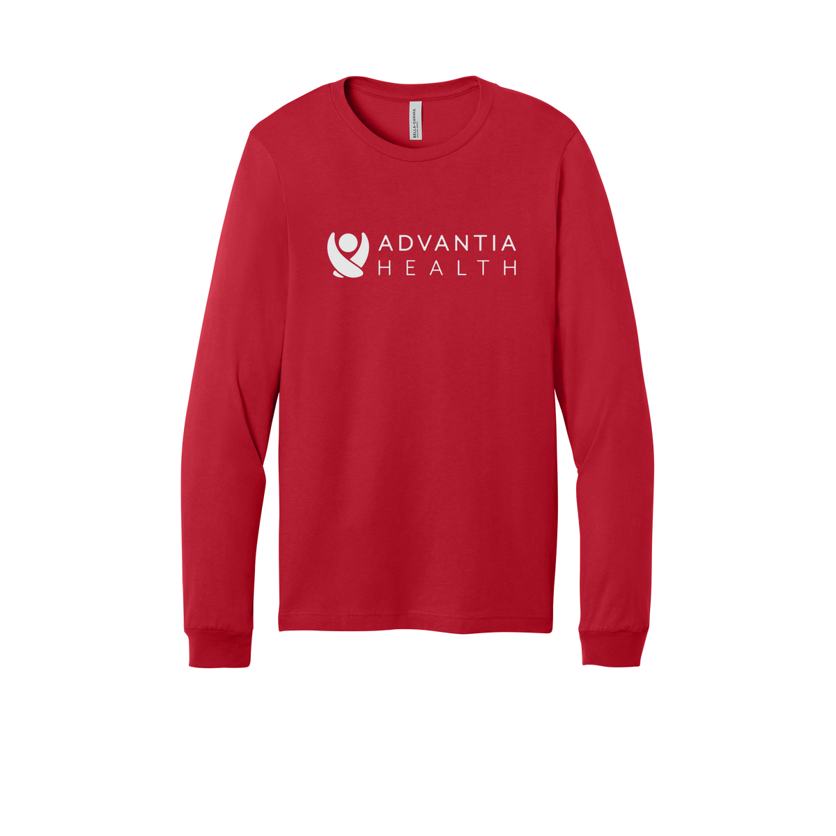 advantiahealth-all-season-medical-long-sleeve-tee-dtf-front-3501-red-flat-front