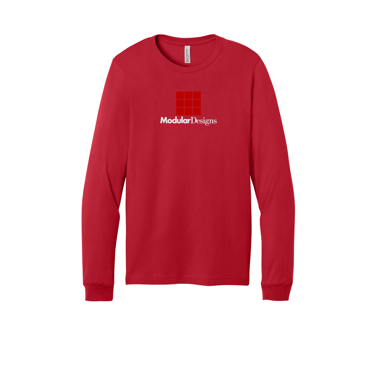 modulardesignsflooring-all-season-long-sleeve-tee-dtf-front-3501-red-flat-front
