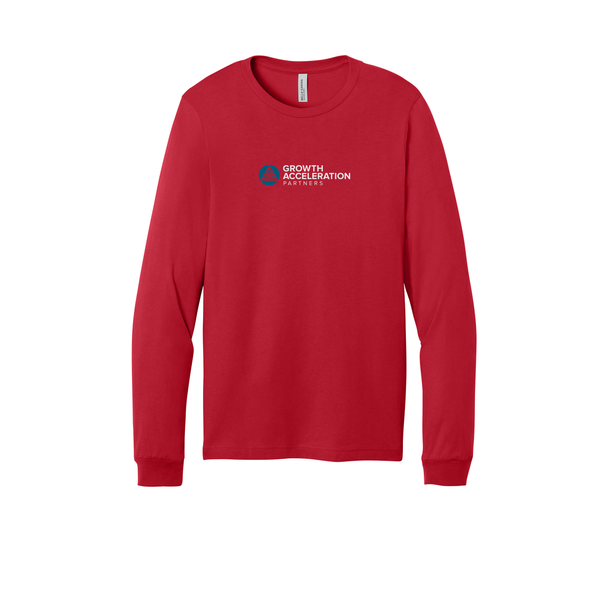 growthaccelerationpartners-all-season-long-sleeve-tee-dtf-front-3501-red-flat-front
