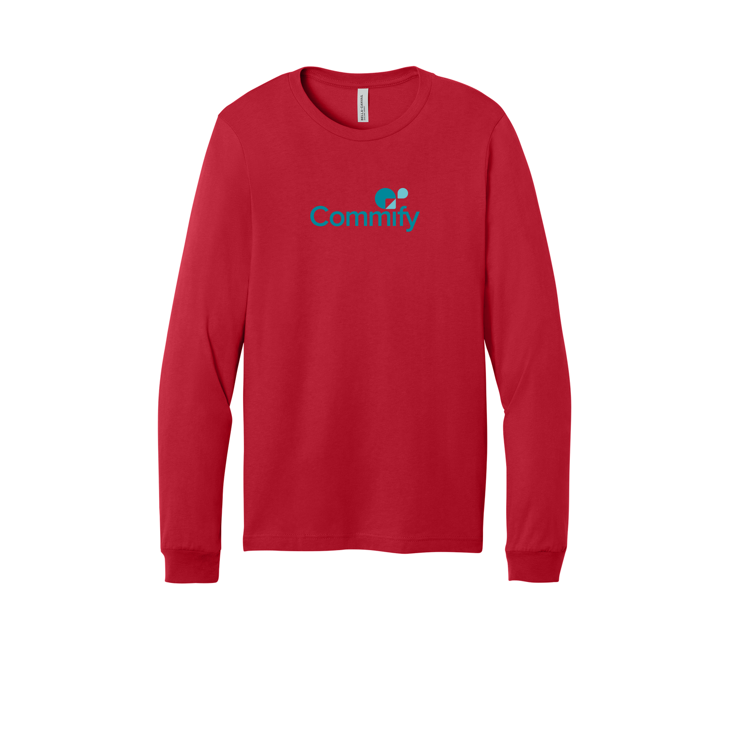 commify-all-season-long-sleeve-tee-dtf-front-3501-red-flat-front