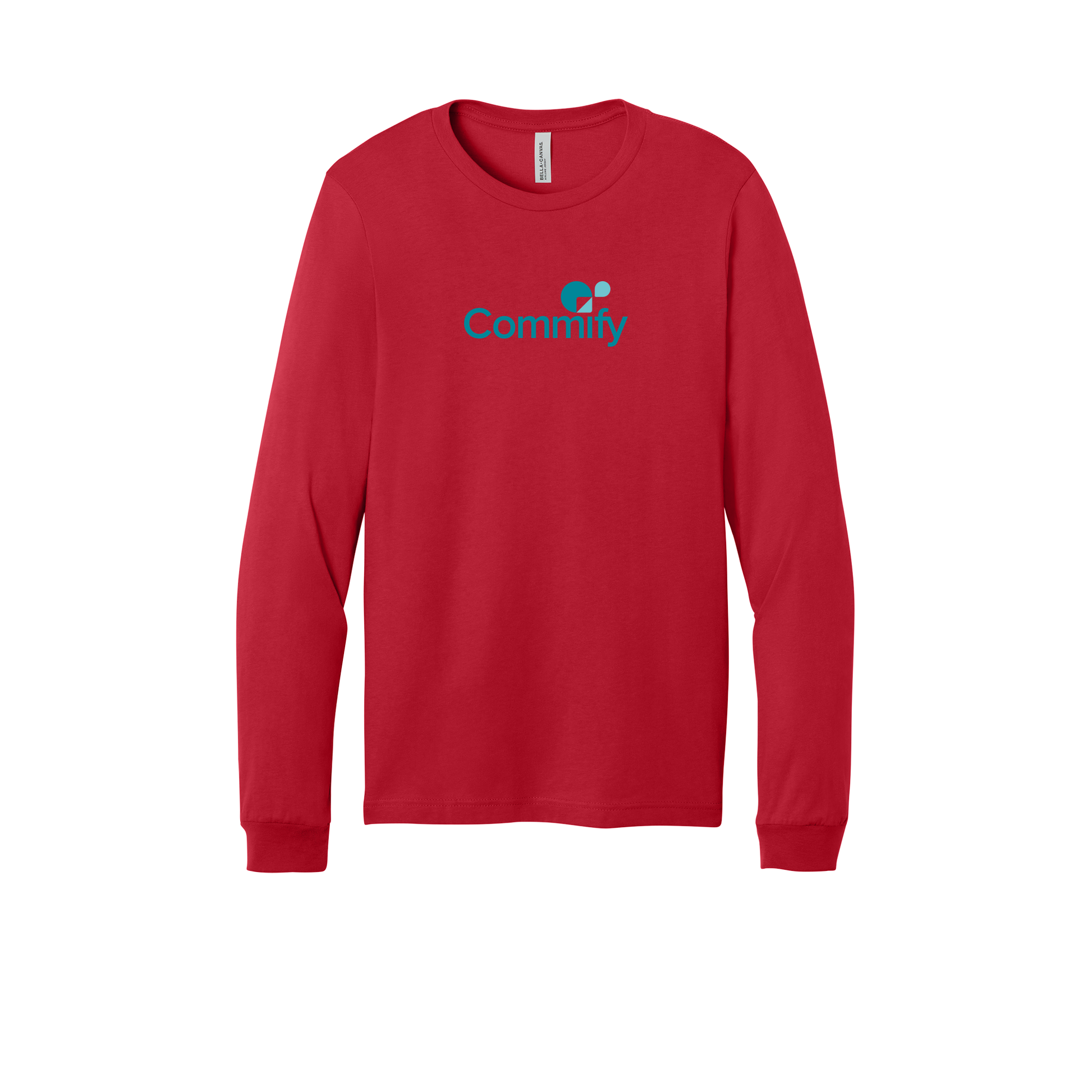 commify-all-season-long-sleeve-tee-dtf-front-3501-red-flat-front
