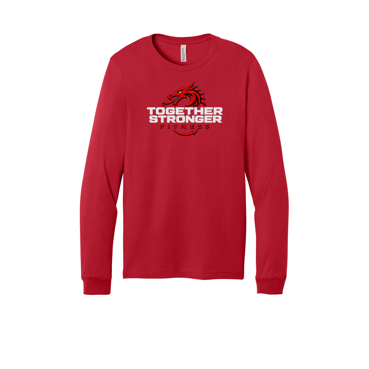 togetherstrongerfitness-all-season-long-sleeve-tee-dtf-front-3501-red-flat-front