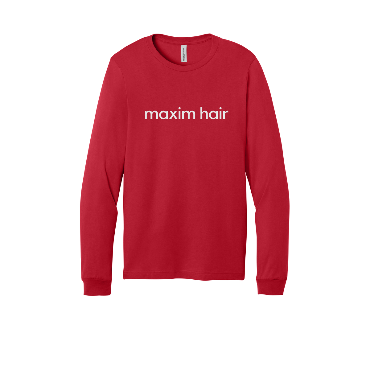 maximhairrestoration-all-season-medical-long-sleeve-tee-dtf-front-3501-red-flat-front