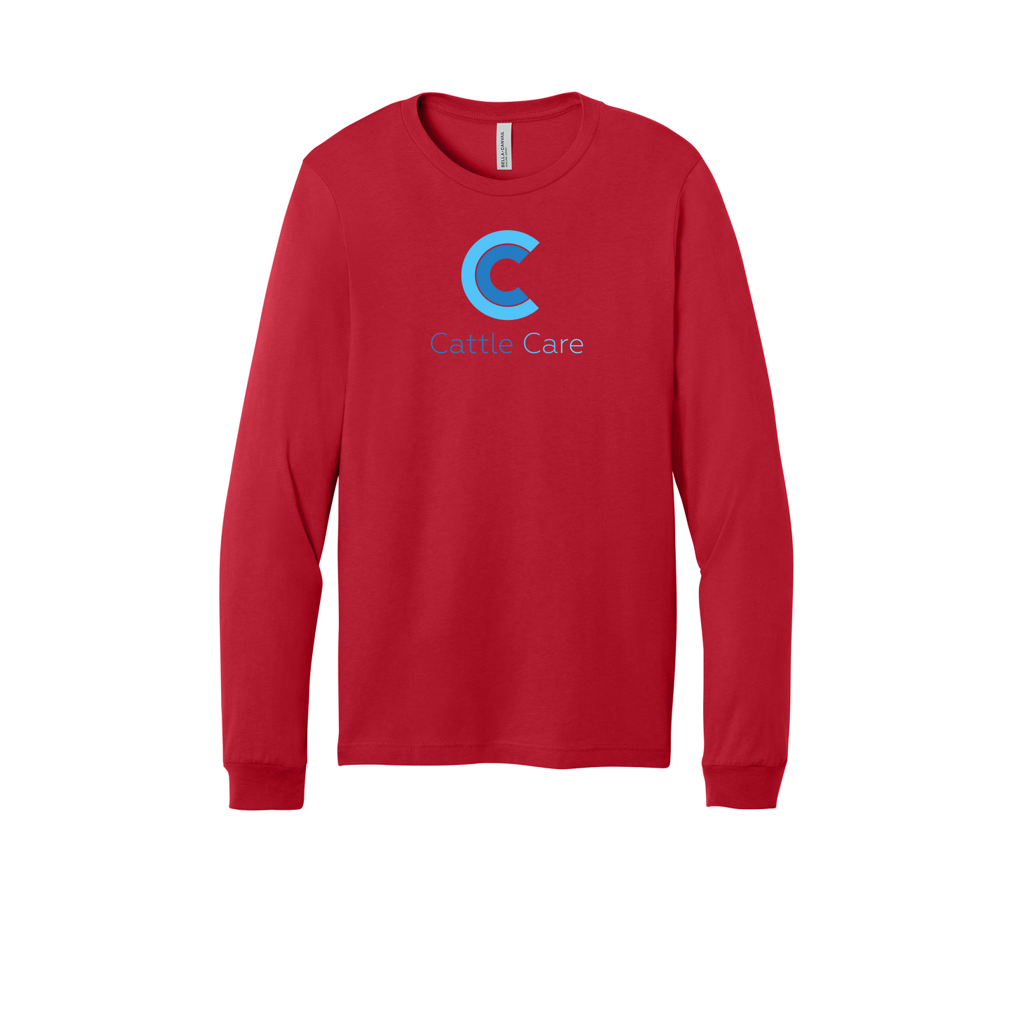 cattle-care-all-season-long-sleeve-tee-dtf-front-3501-red-flat-front