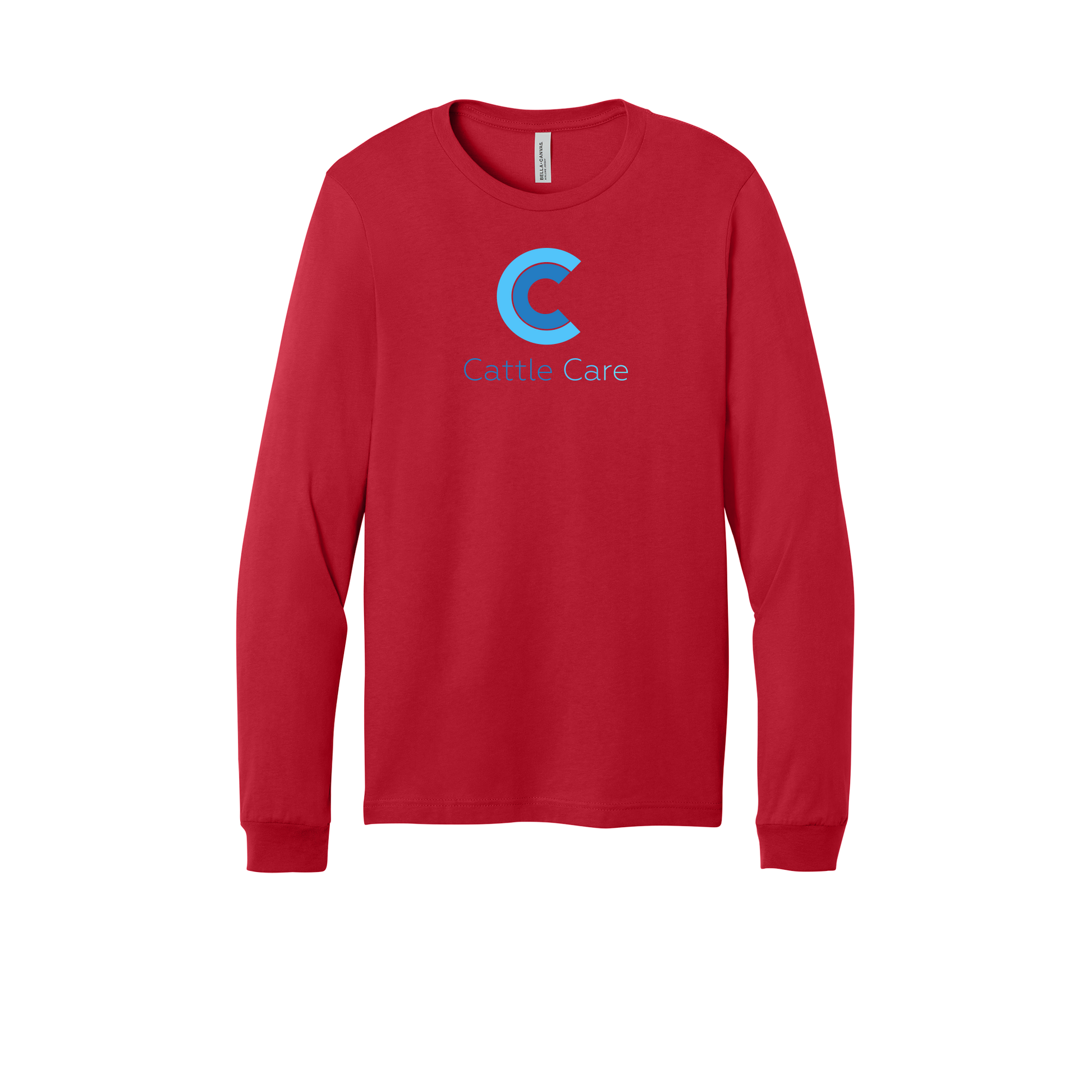 cattle-care-all-season-long-sleeve-tee-dtf-front-3501-red-flat-front