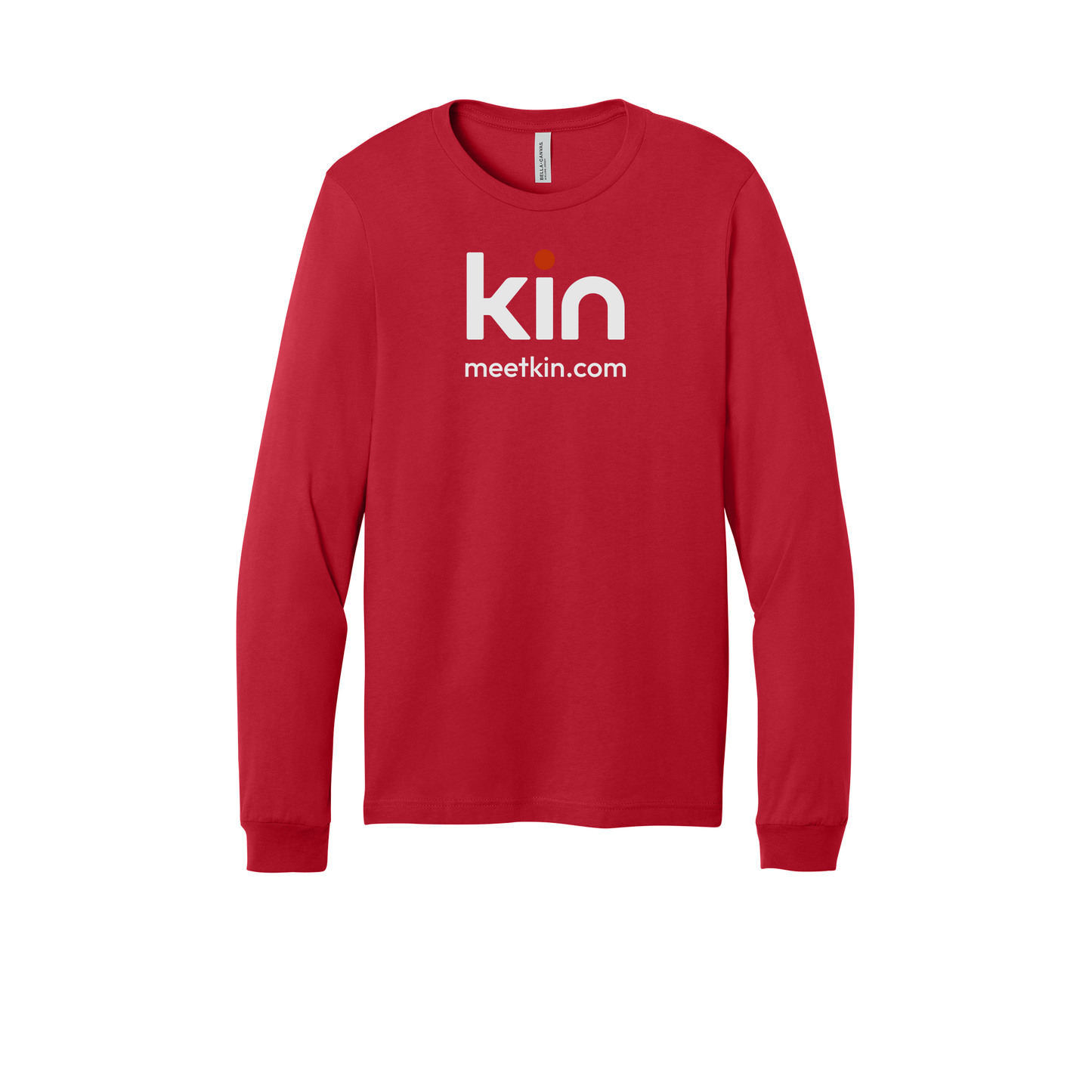 kin-all-season-long-sleeve-tee-dtf-front-3501-red-flat-front