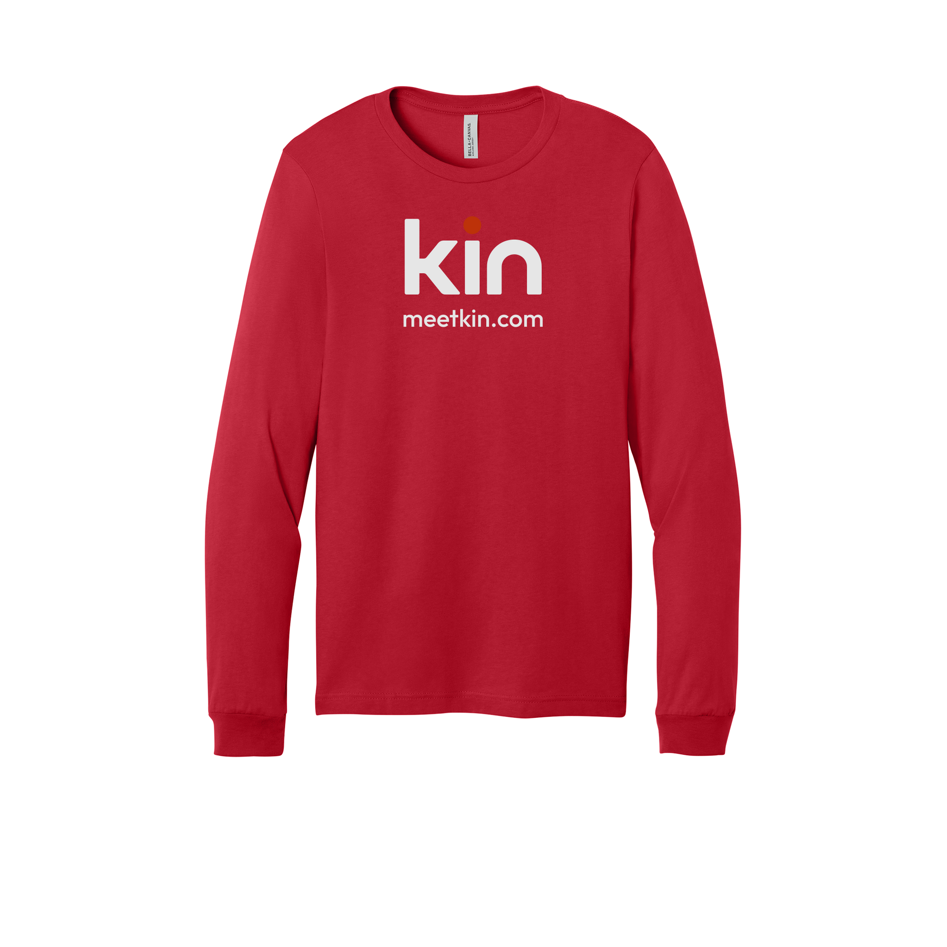 kin-all-season-long-sleeve-tee-dtf-front-3501-red-flat-front