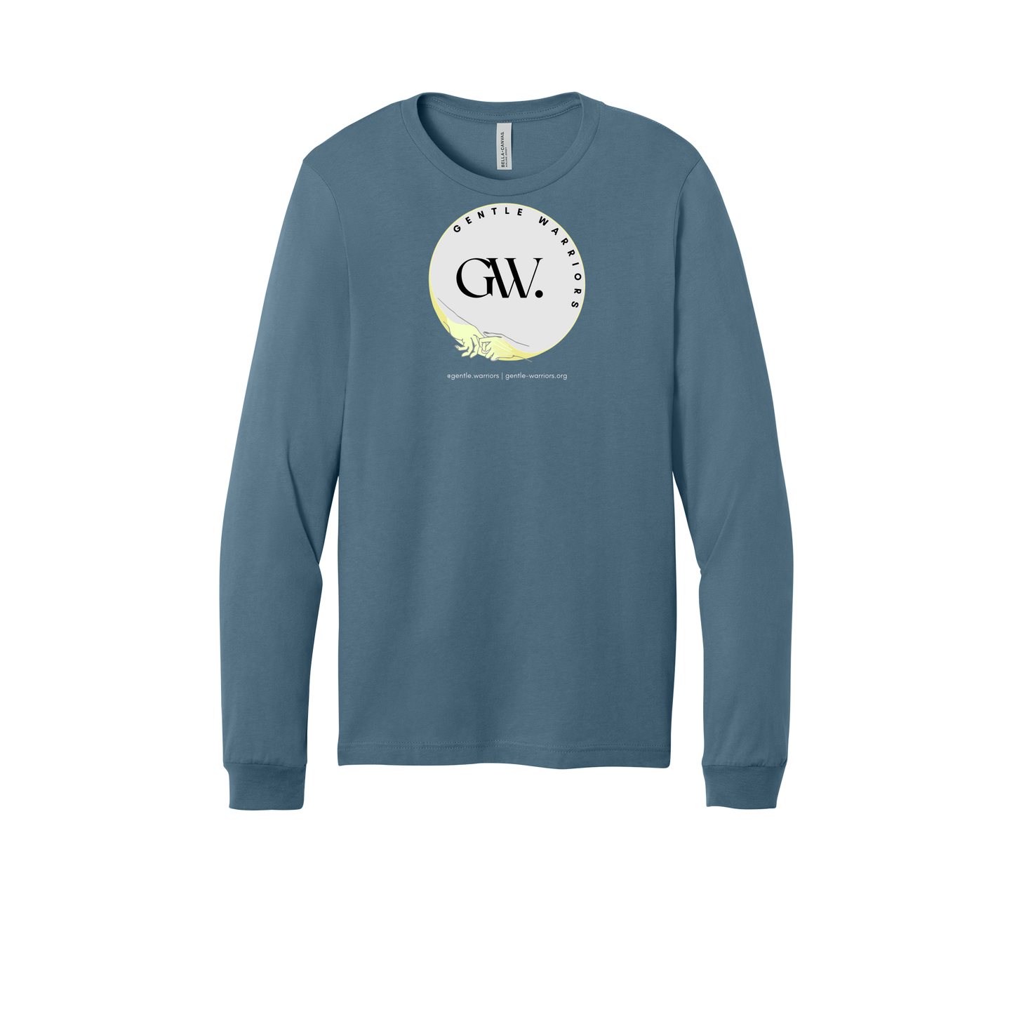 gentle-warriors-all-season-long-sleeve-tee-dtf-front-3501-steelblue-flat-front
