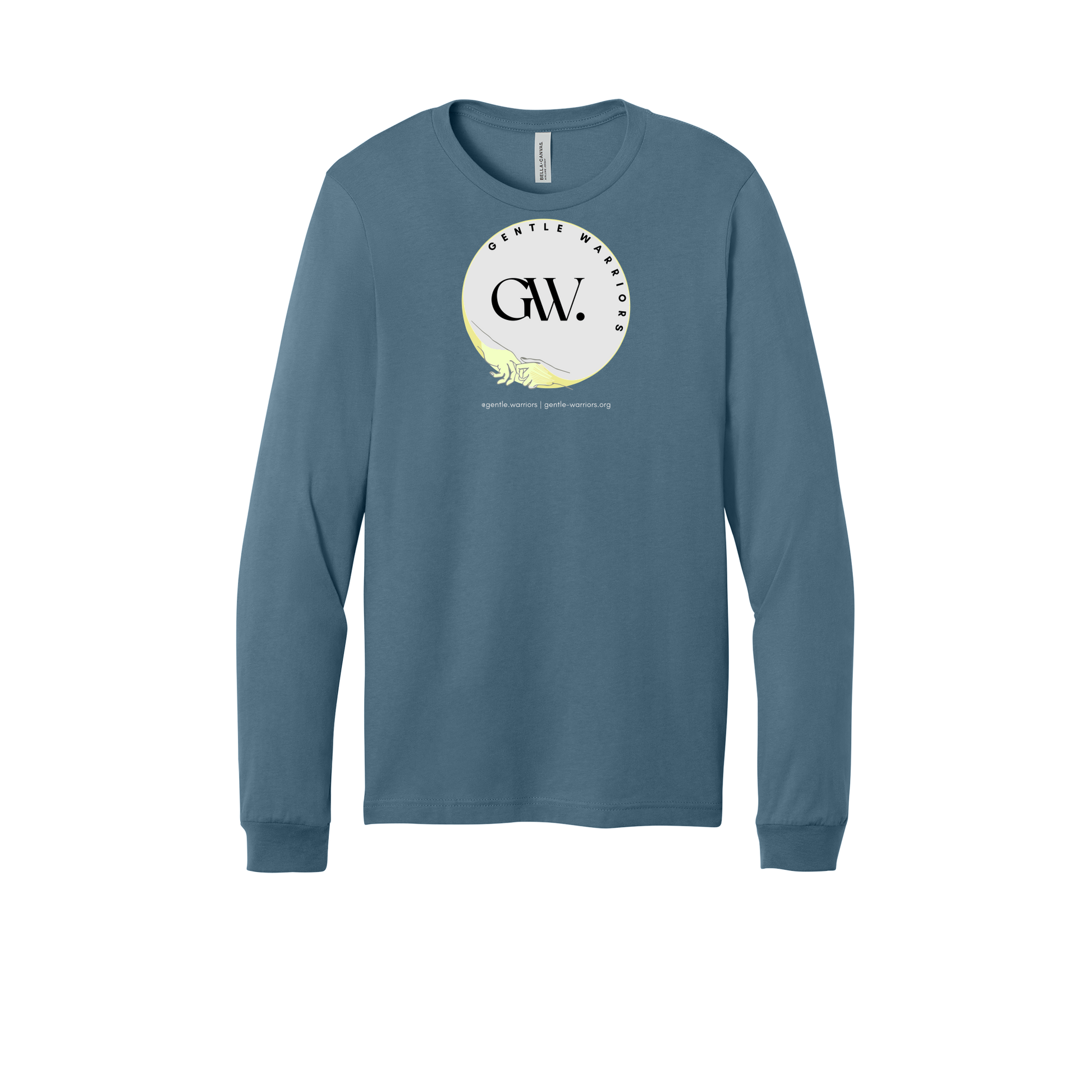 gentle-warriors-all-season-long-sleeve-tee-dtf-front-3501-steelblue-flat-front