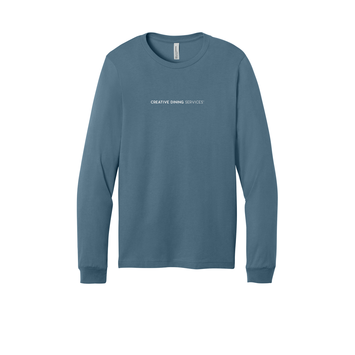 creativedining-all-season-long-sleeve-tee-dtf-front-3501-steelblue-flat-front