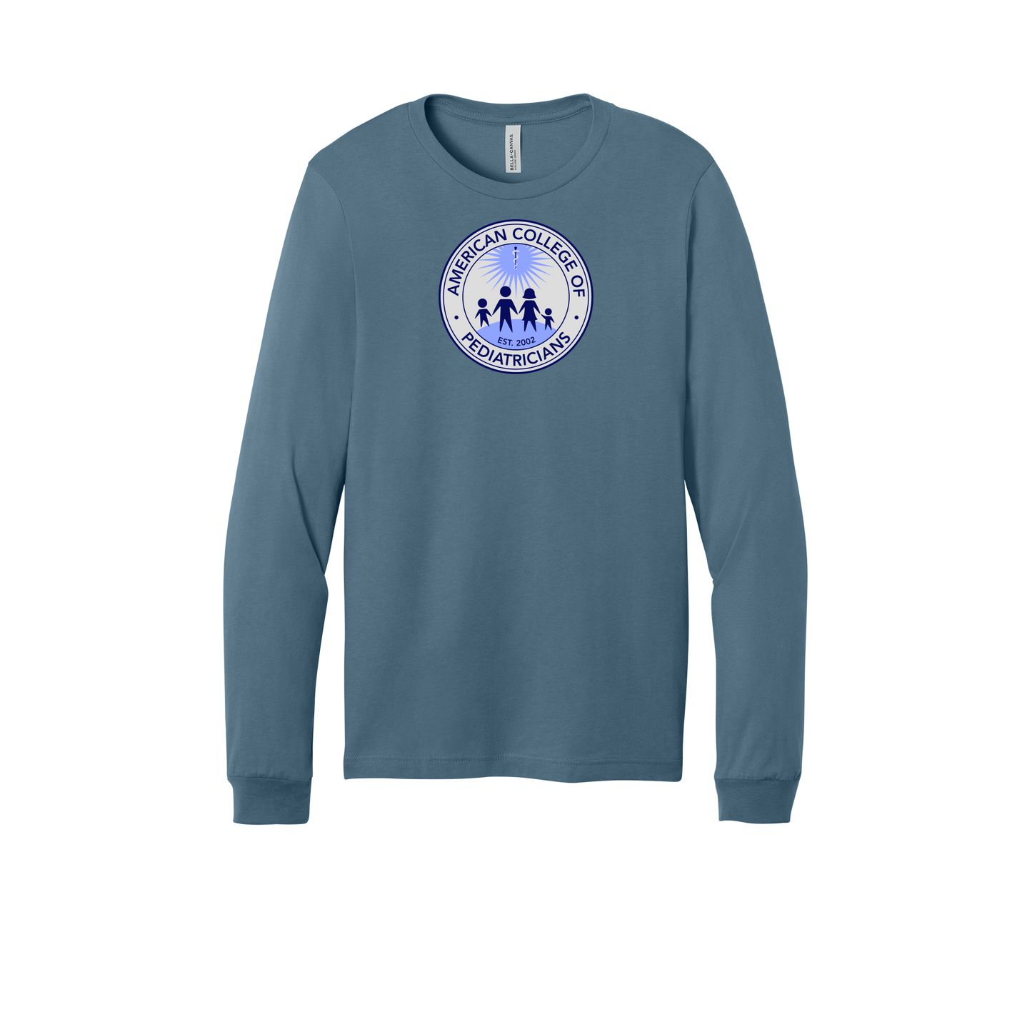 acpeds-all-season-medical-long-sleeve-tee-dtf-front-3501-steelblue-flat-front