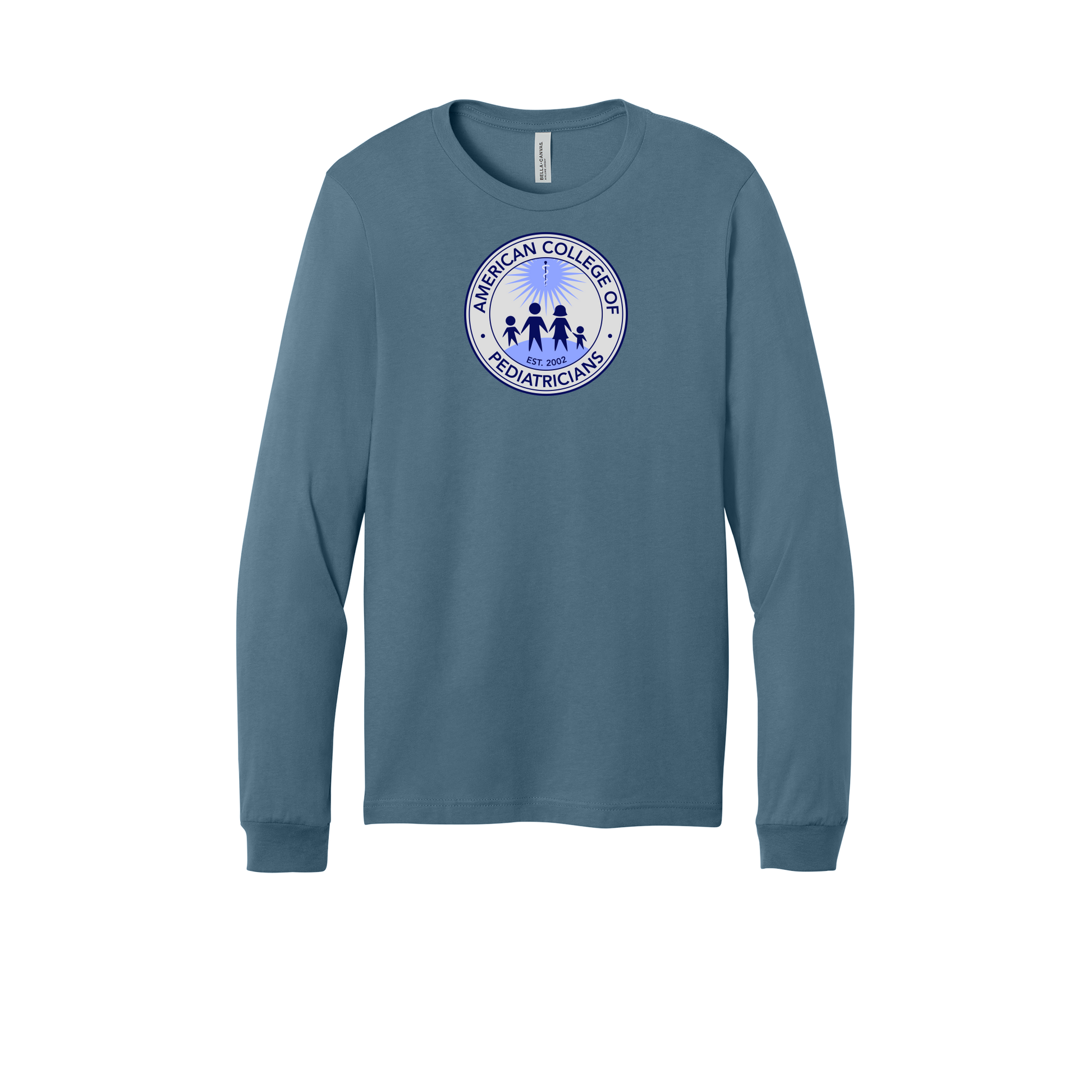 acpeds-all-season-medical-long-sleeve-tee-dtf-front-3501-steelblue-flat-front