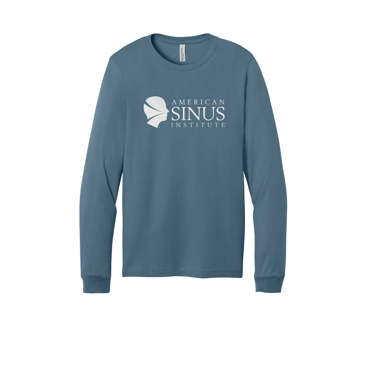 americansinus-all-season-medical-long-sleeve-tee-dtf-front-3501-steelblue-flat-front