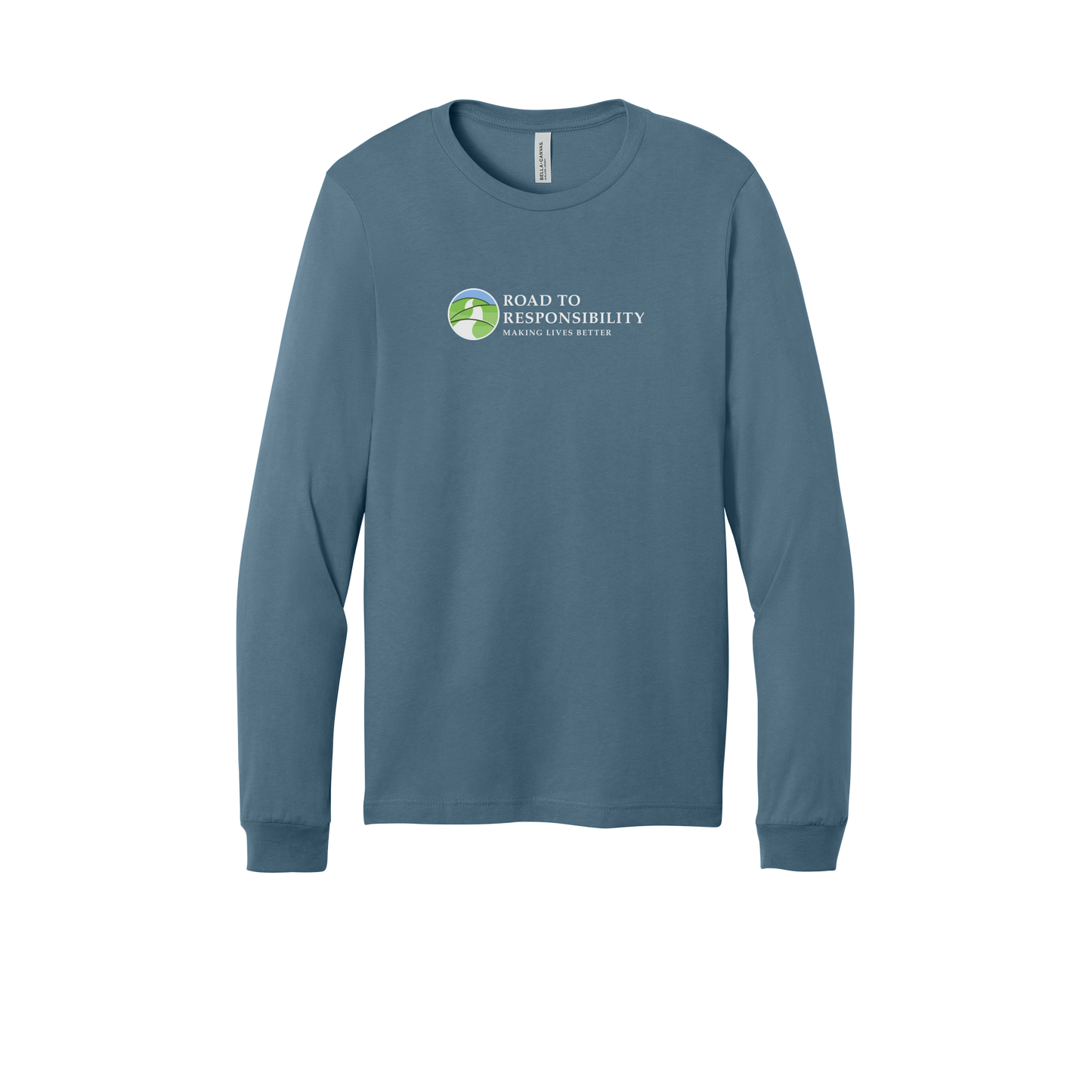 roadtoresponsibility-all-season-long-sleeve-tee-dtf-front-3501-steelblue-flat-front