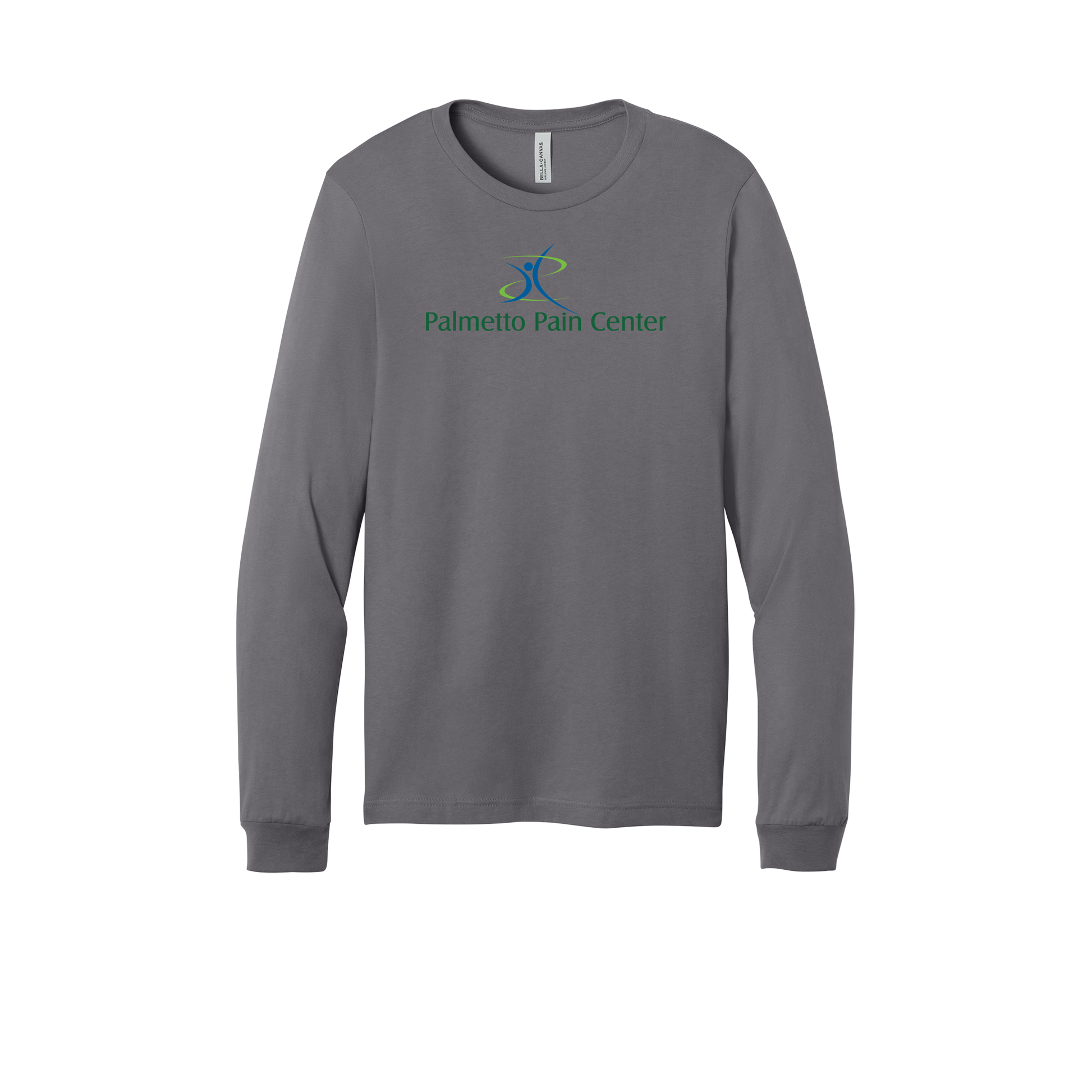 palmetto-pain-center-all-season-medical-long-sleeve-tee-dtf-front-3501-storm-flat-front