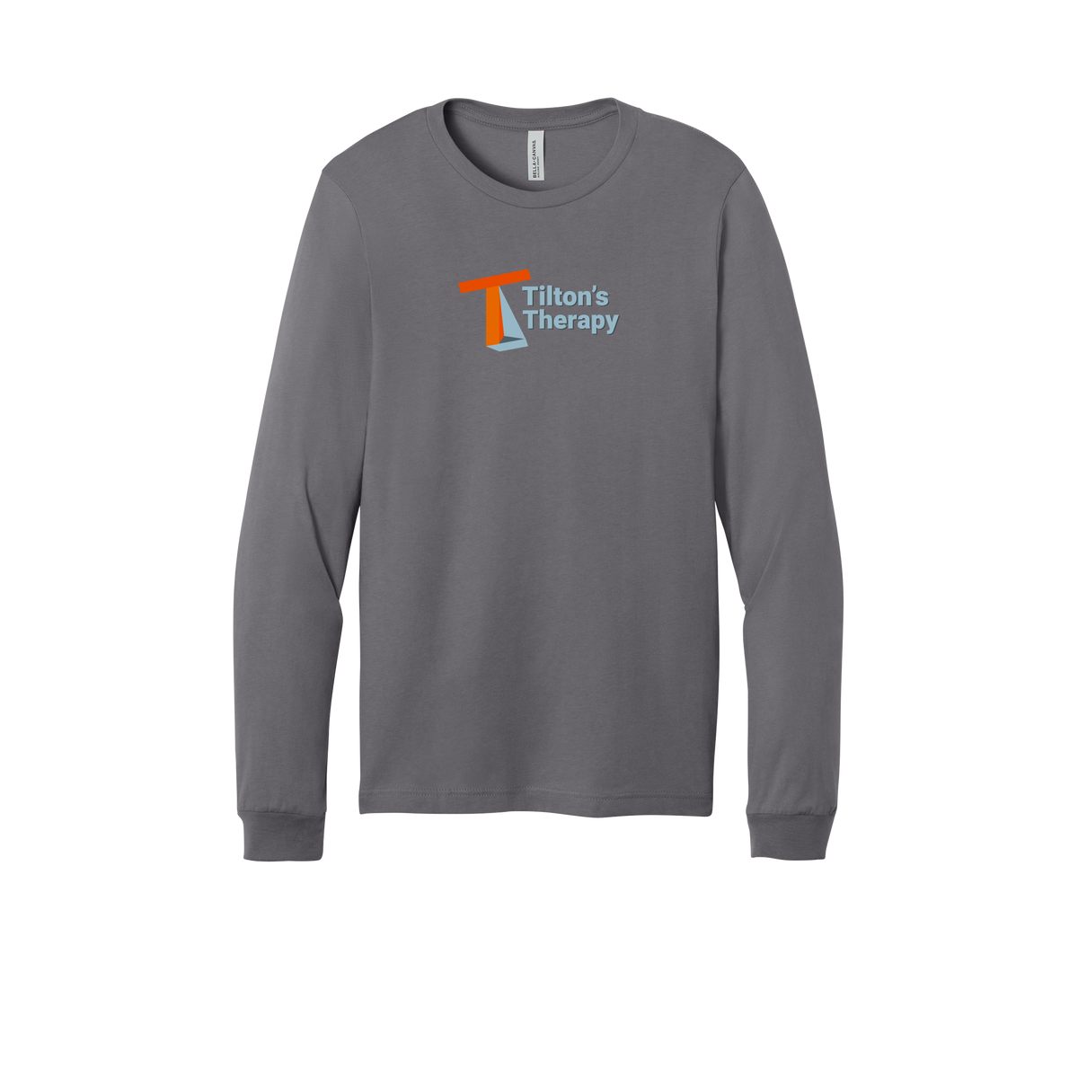 tiltonstherapy-all-season-long-sleeve-tee-dtf-front-3501-storm-flat-front