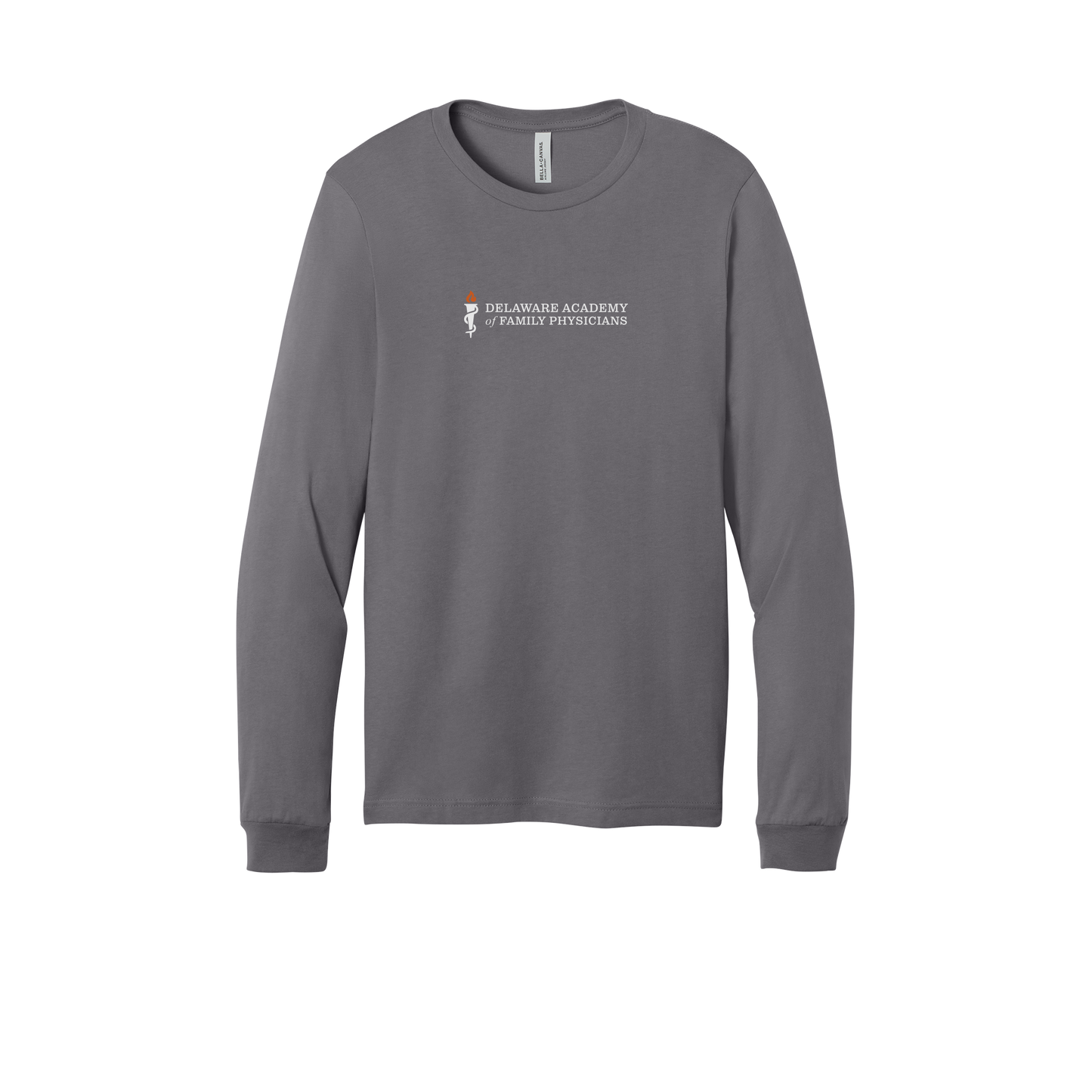 delfamdoc-all-season-medical-long-sleeve-tee-dtf-front-3501-storm-flat-front