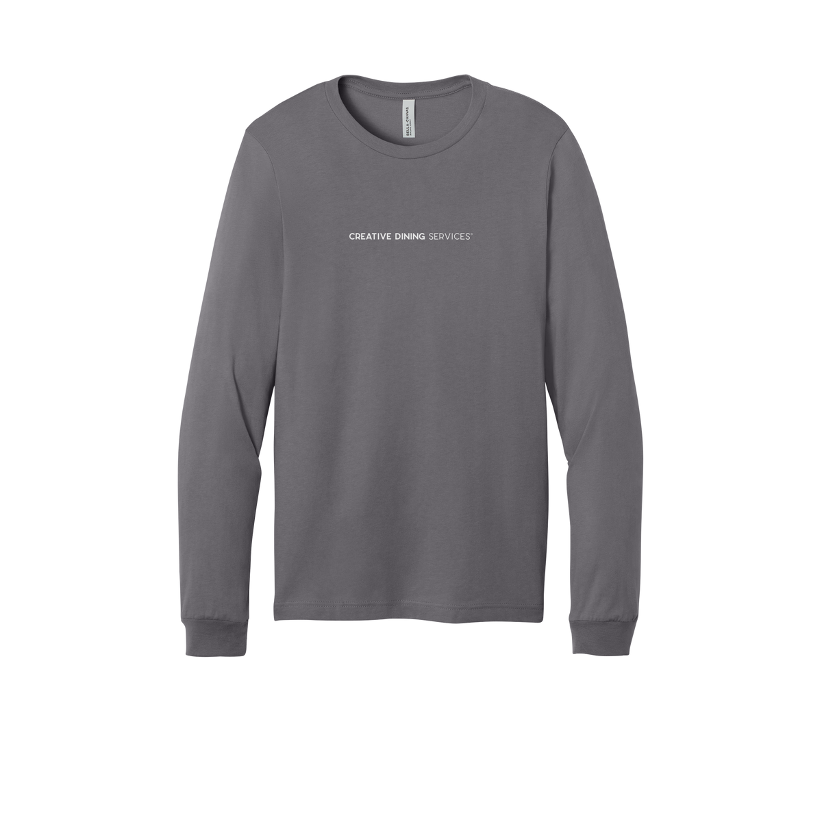 creativedining-all-season-long-sleeve-tee-dtf-front-3501-storm-flat-front
