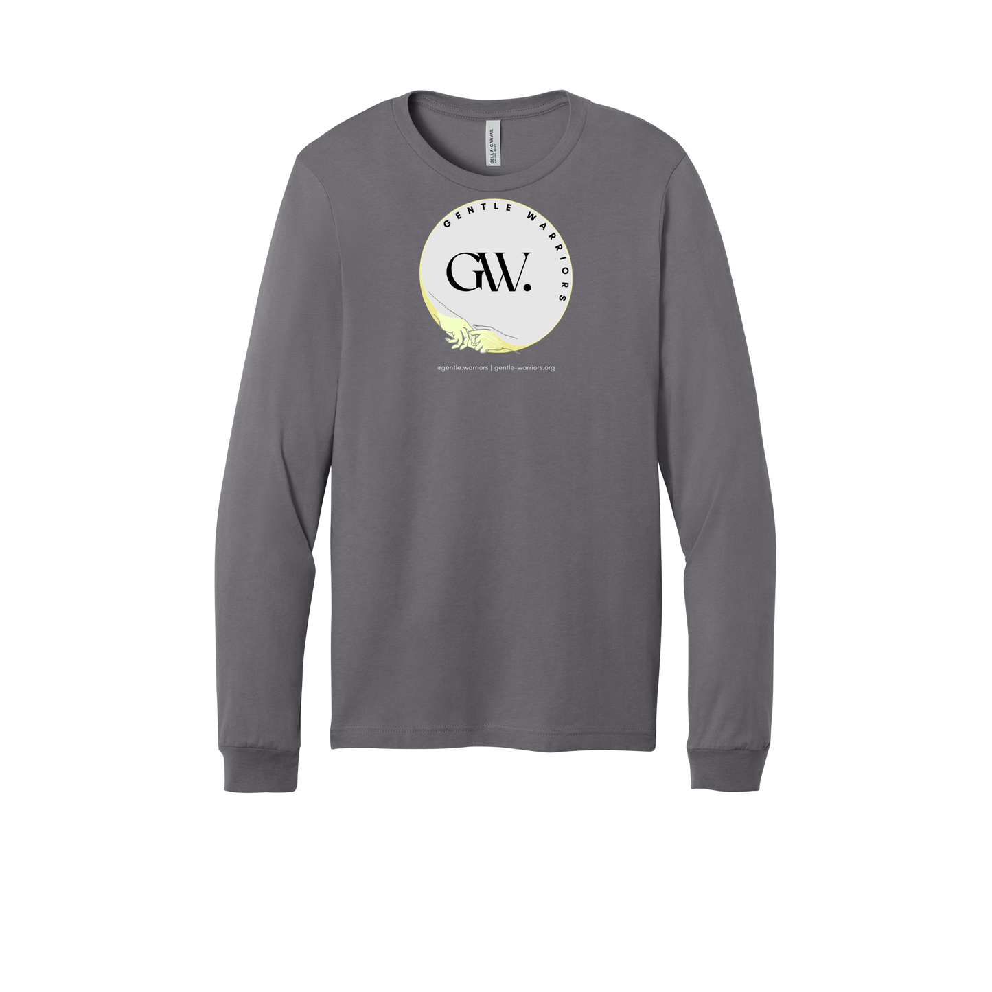 gentle-warriors-all-season-long-sleeve-tee-dtf-front-3501-storm-flat-front