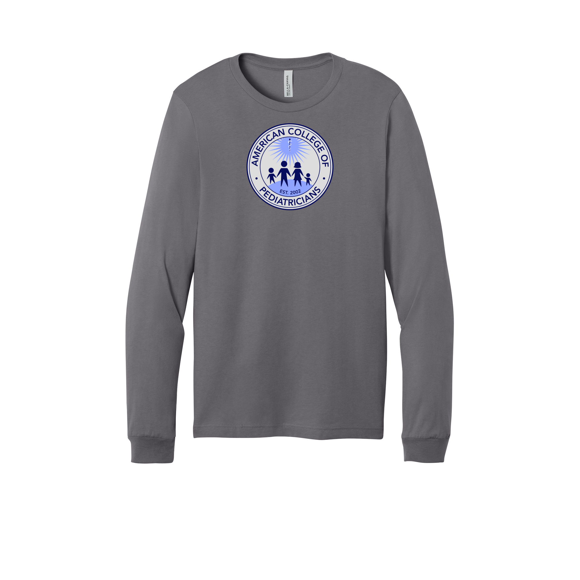 acpeds-all-season-medical-long-sleeve-tee-dtf-front-3501-storm-flat-front