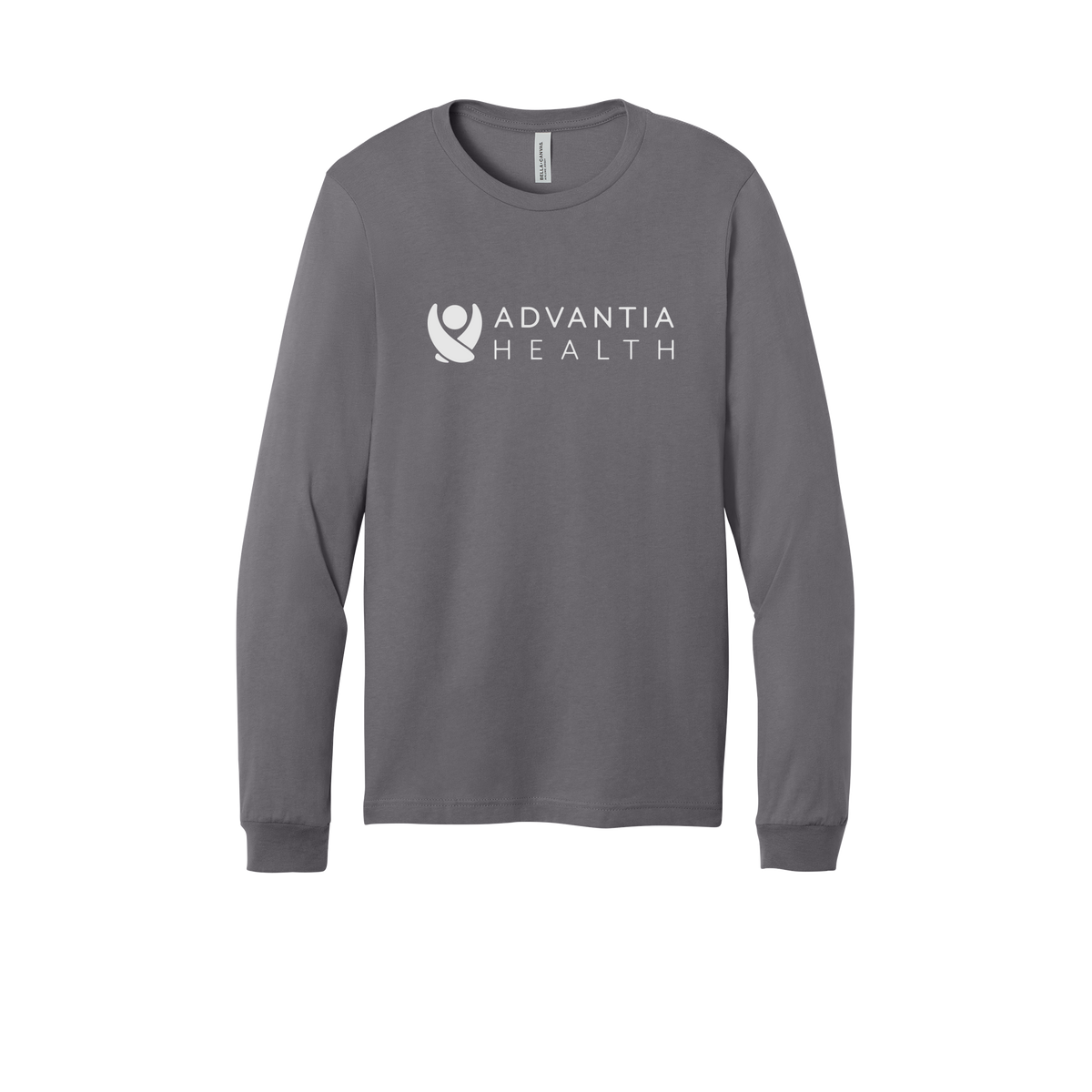 advantiahealth-all-season-medical-long-sleeve-tee-dtf-front-3501-storm-flat-front