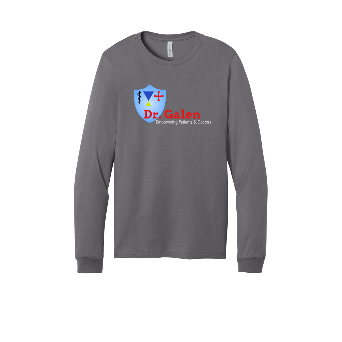 drgalen-all-season-medical-long-sleeve-tee-dtf-front-3501-storm-flat-front