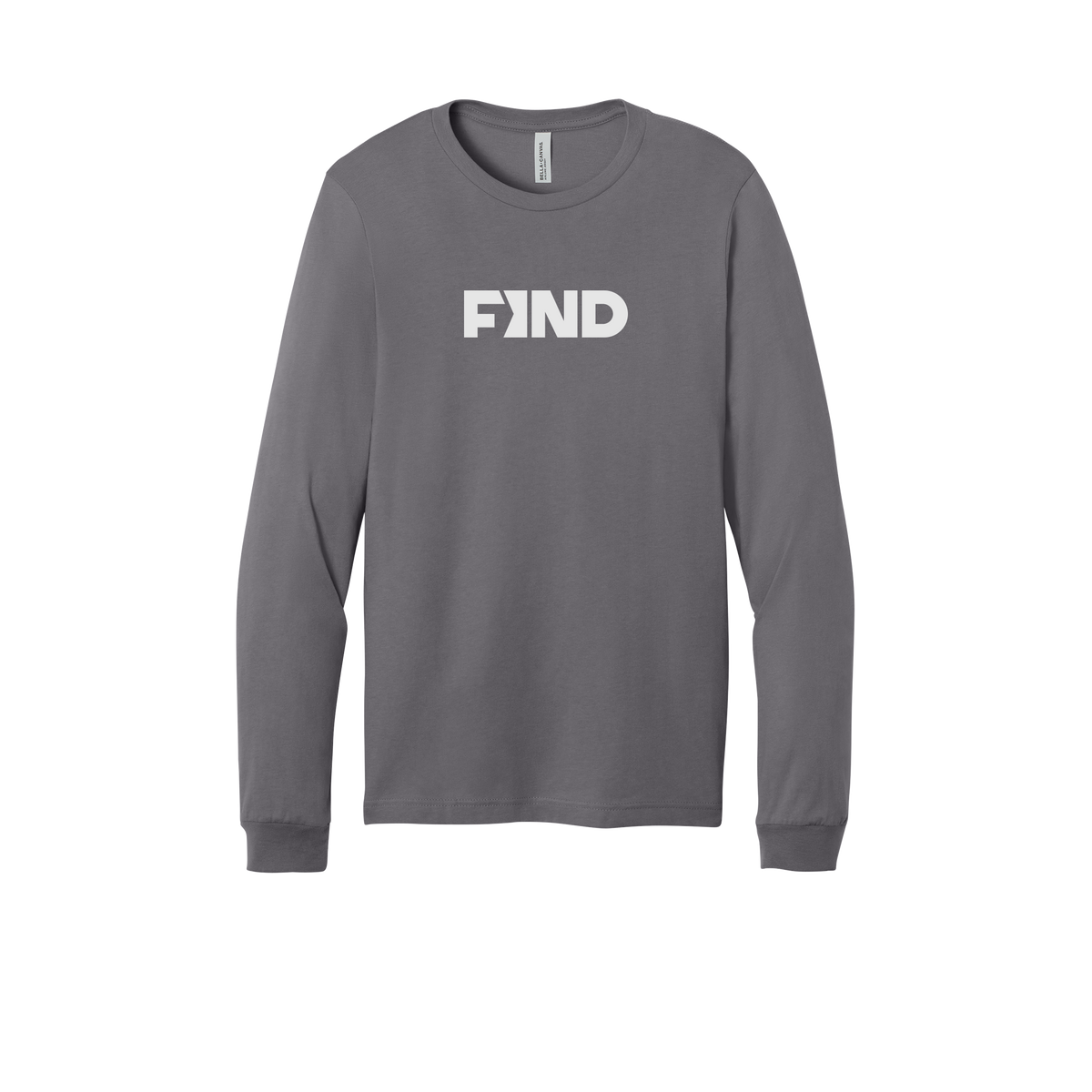 findrealestate-all-season-long-sleeve-tee-dtf-front-3501-storm-flat-front