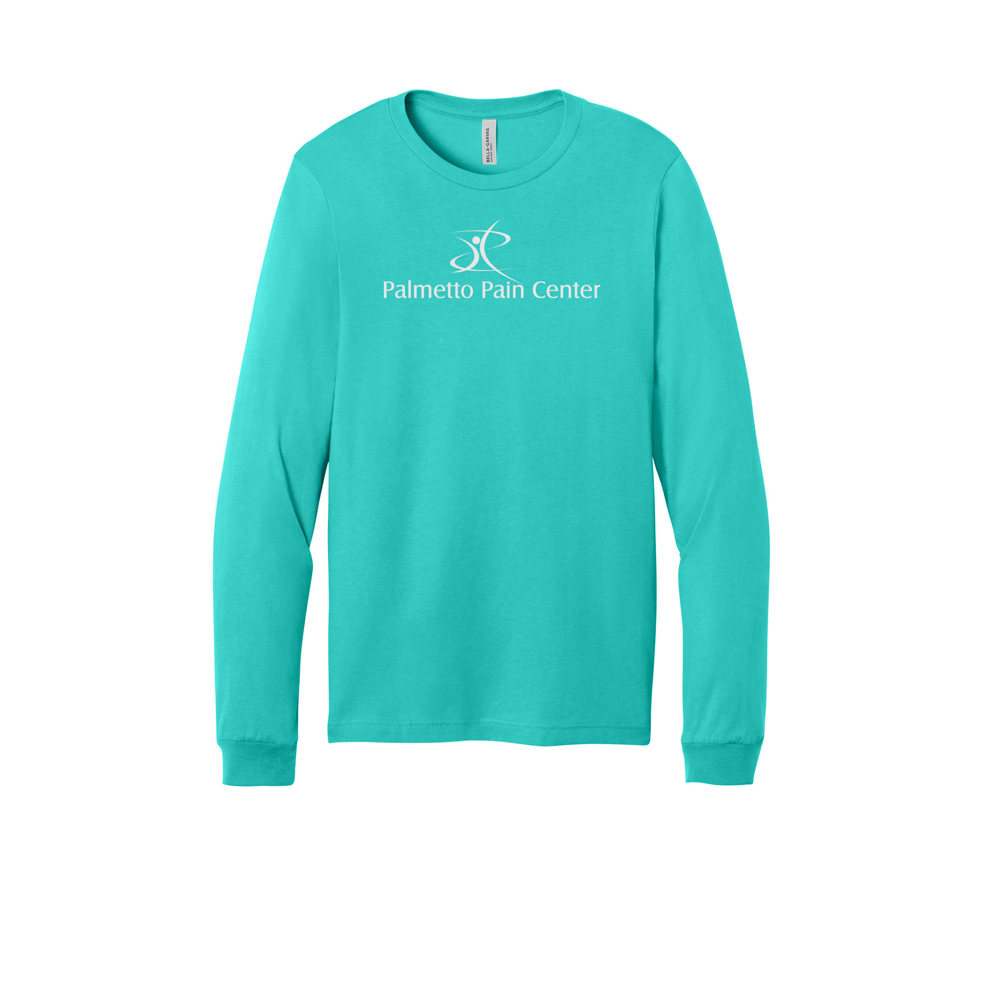 palmetto-pain-center-all-season-medical-long-sleeve-tee-dtf-front-3501-teal-flat-front
