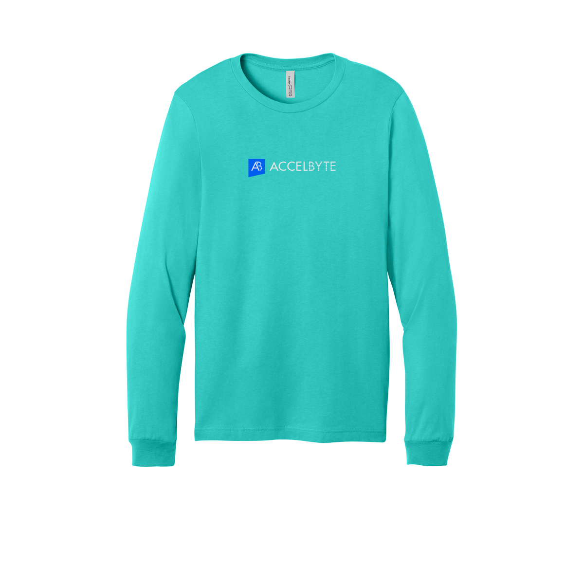 accelbyte-all-season-long-sleeve-tee-dtf-front-3501-teal-flat-front