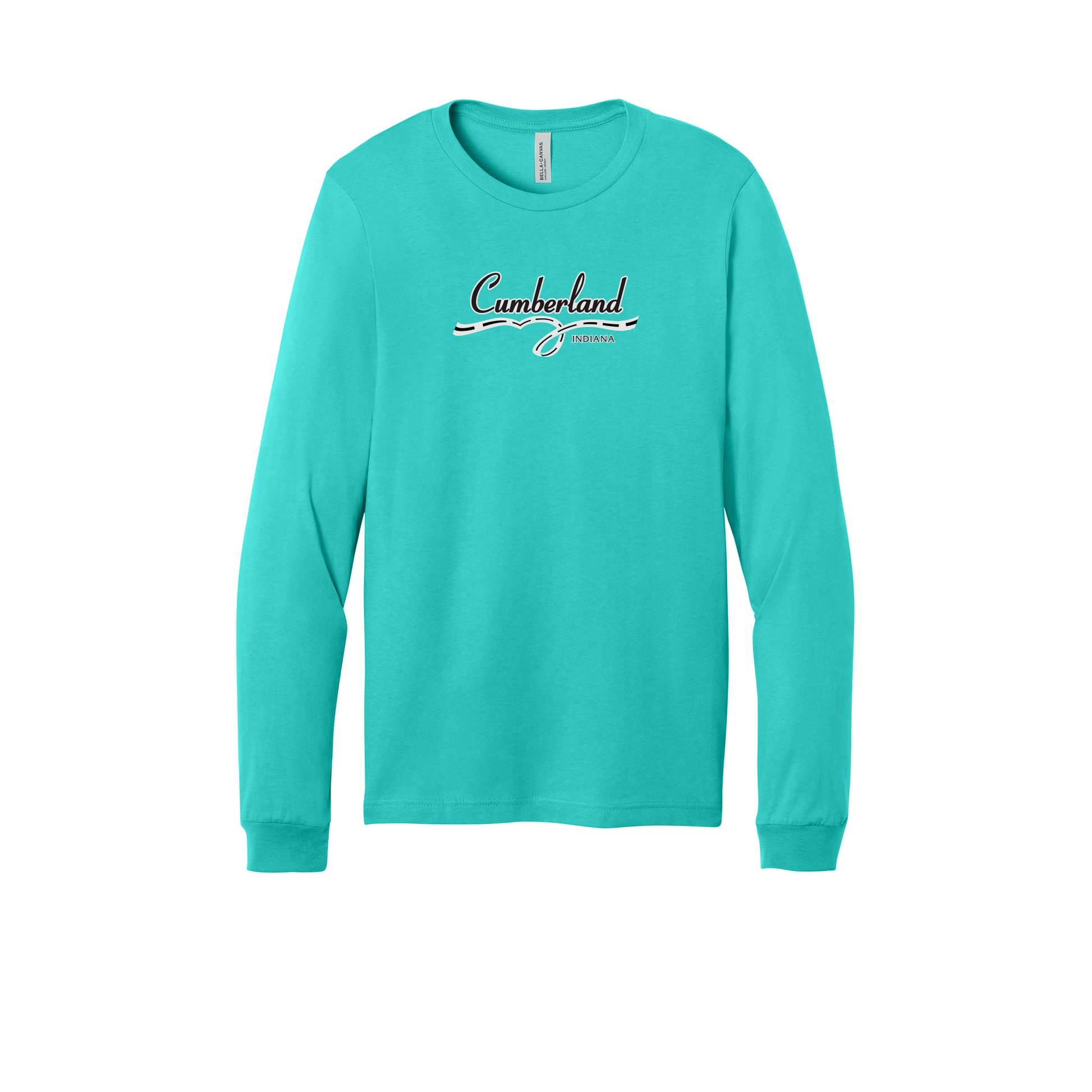 cumberland-all-season-long-sleeve-tee-dtf-front-3501-teal-flat-front