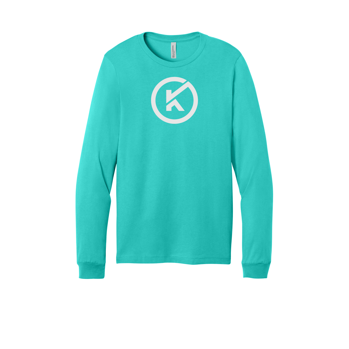 kitmanlabs-all-season-long-sleeve-tee-dtf-front-3501-teal-flat-front