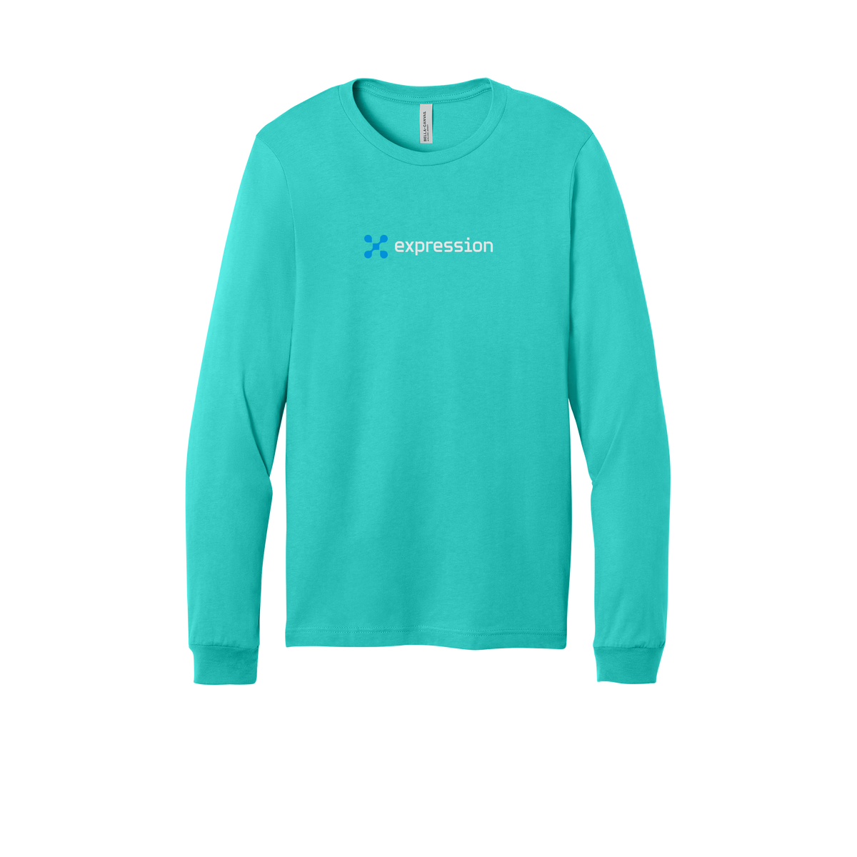 expr-all-season-long-sleeve-tee-dtf-front-3501-teal-flat-front