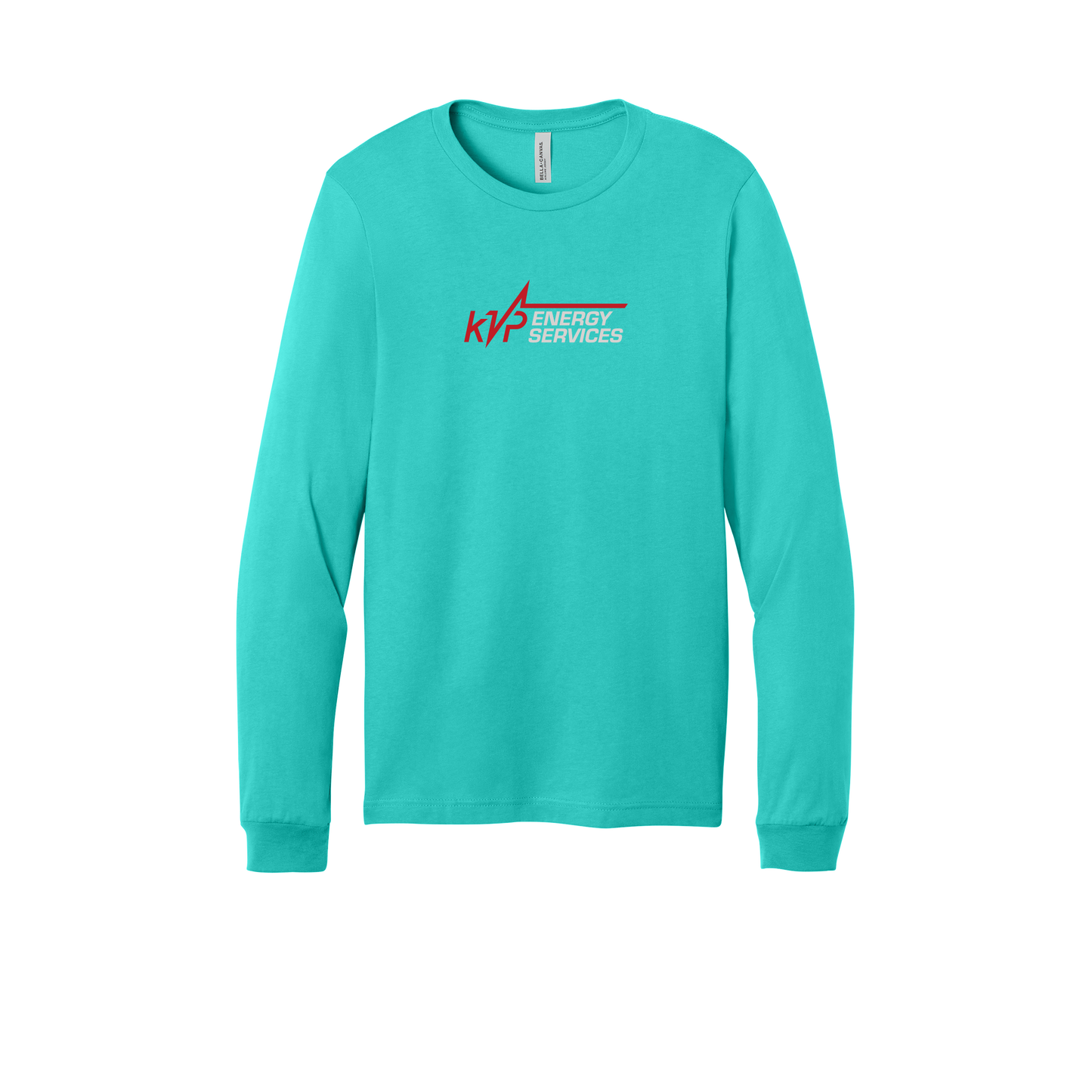 kvpenergy-all-season-long-sleeve-tee-dtf-front-3501-teal-flat-front