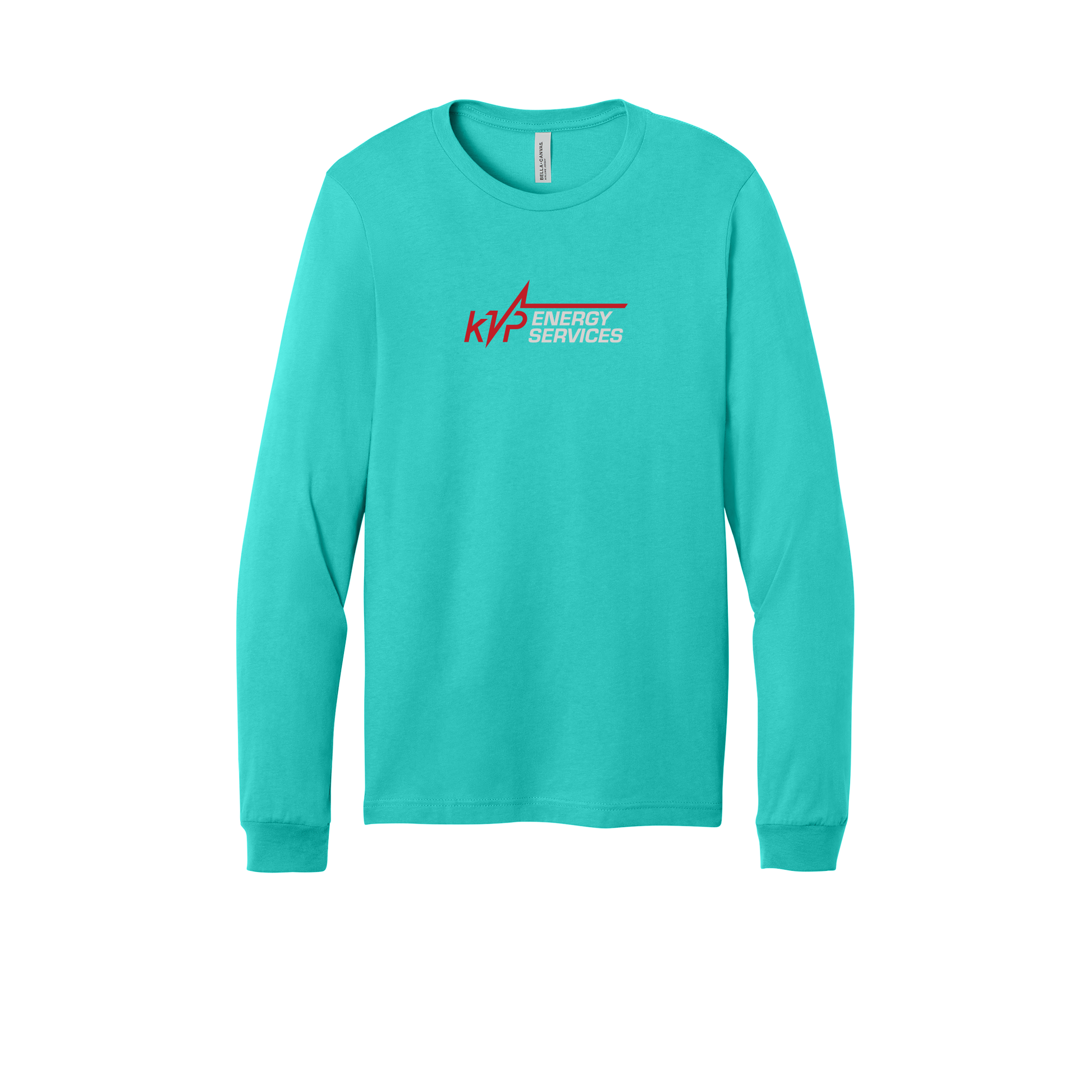 kvpenergy-all-season-long-sleeve-tee-dtf-front-3501-teal-flat-front