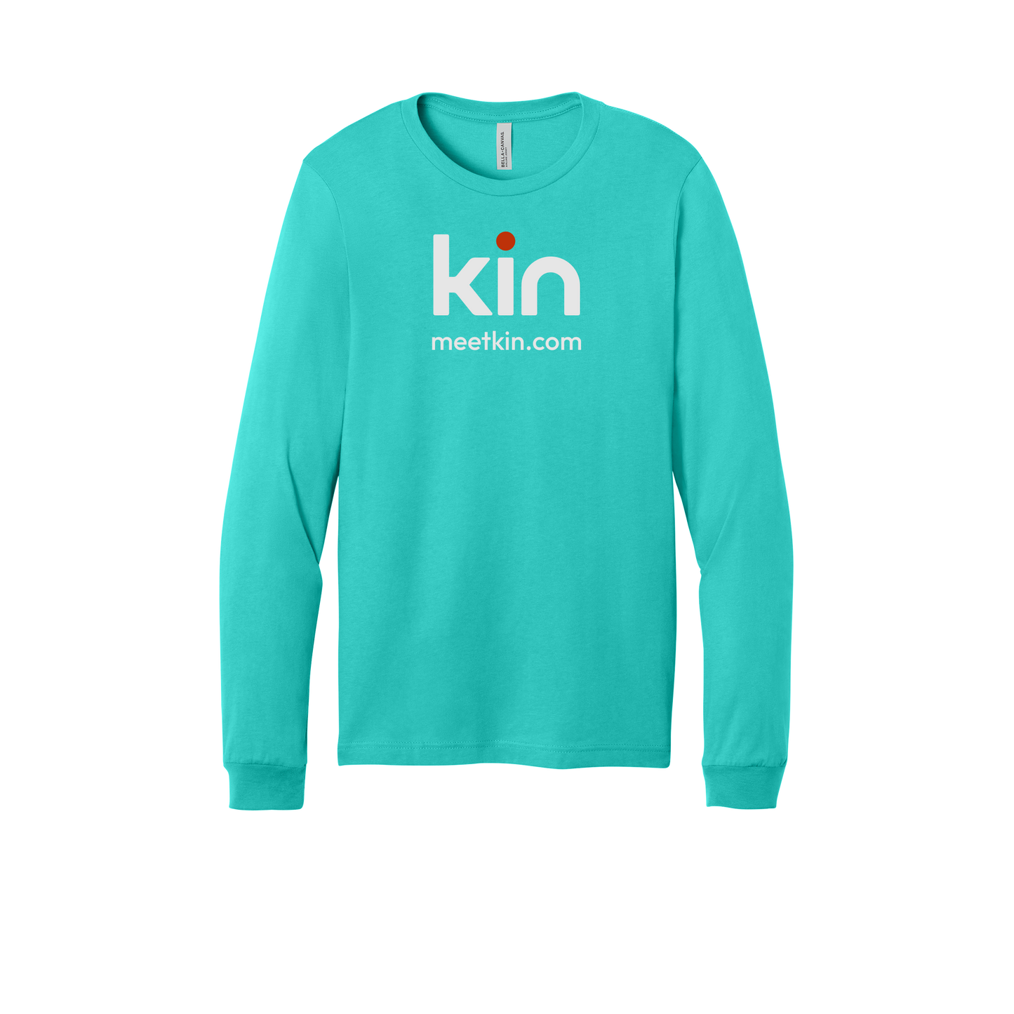 kin-all-season-long-sleeve-tee-dtf-front-3501-teal-flat-front