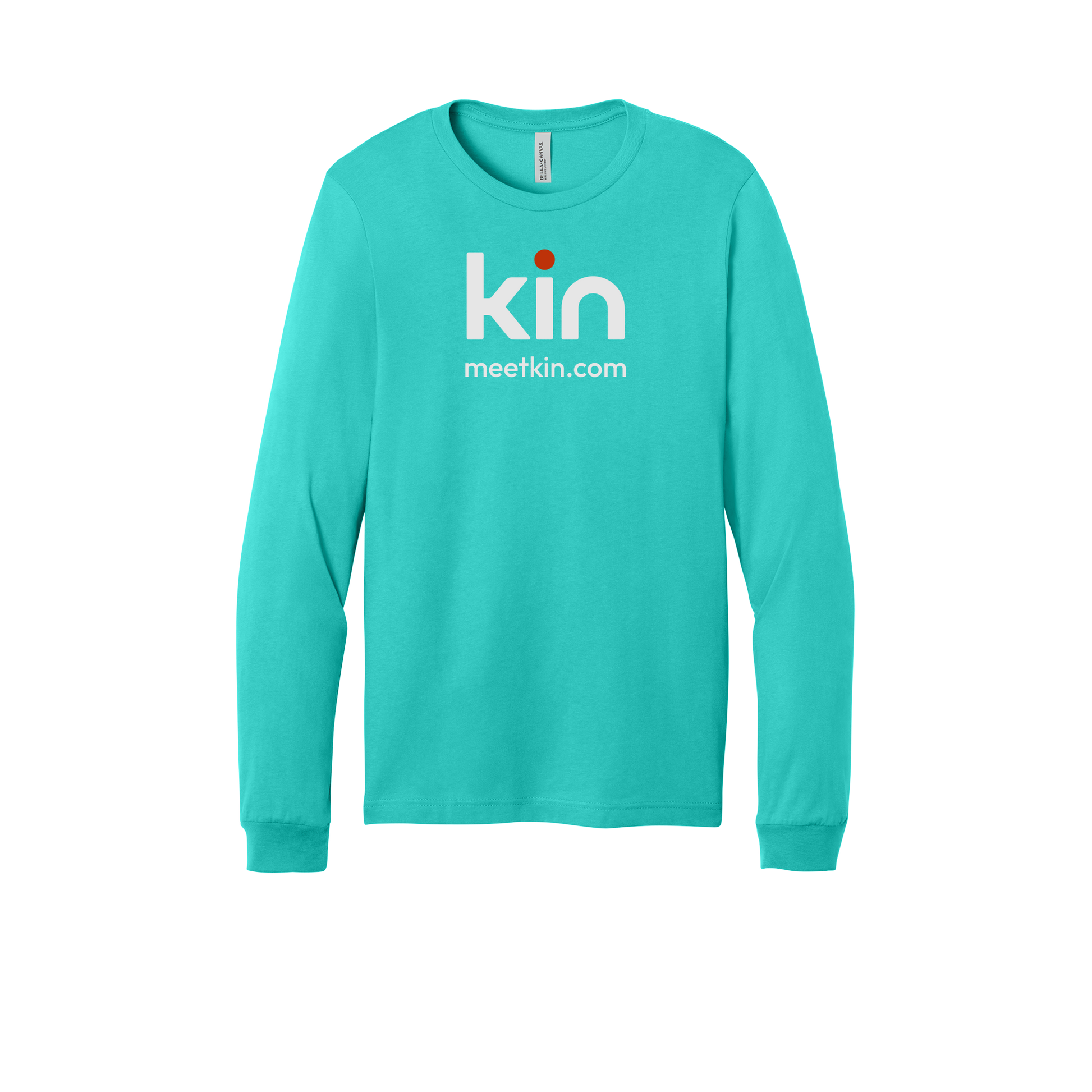 kin-all-season-long-sleeve-tee-dtf-front-3501-teal-flat-front