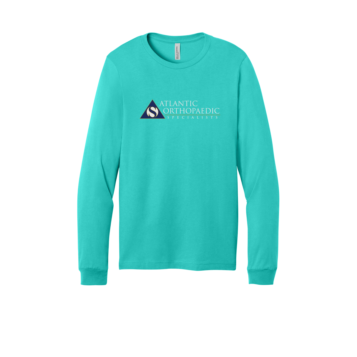 atlanticortho-all-season-medical-long-sleeve-tee-dtf-front-3501-teal-flat-front
