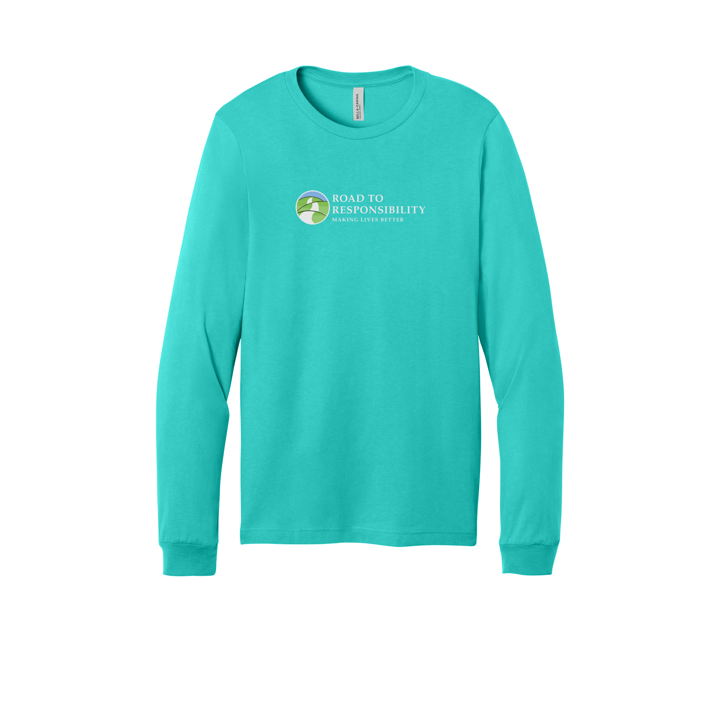 roadtoresponsibility-all-season-long-sleeve-tee-dtf-front-3501-teal-flat-front