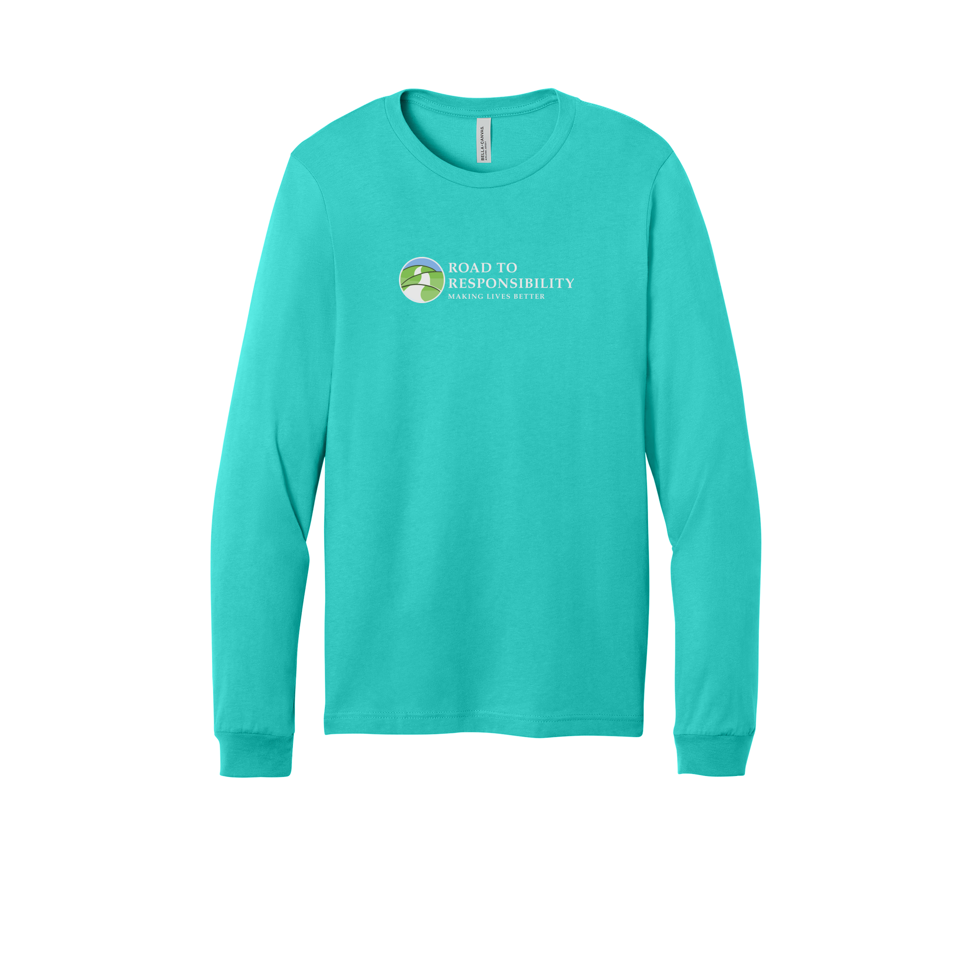 roadtoresponsibility-all-season-long-sleeve-tee-dtf-front-3501-teal-flat-front