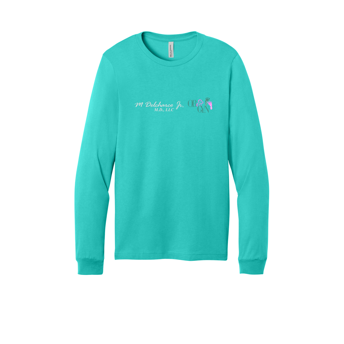 delcharco-all-season-medical-long-sleeve-tee-dtf-front-3501-teal-flat-front