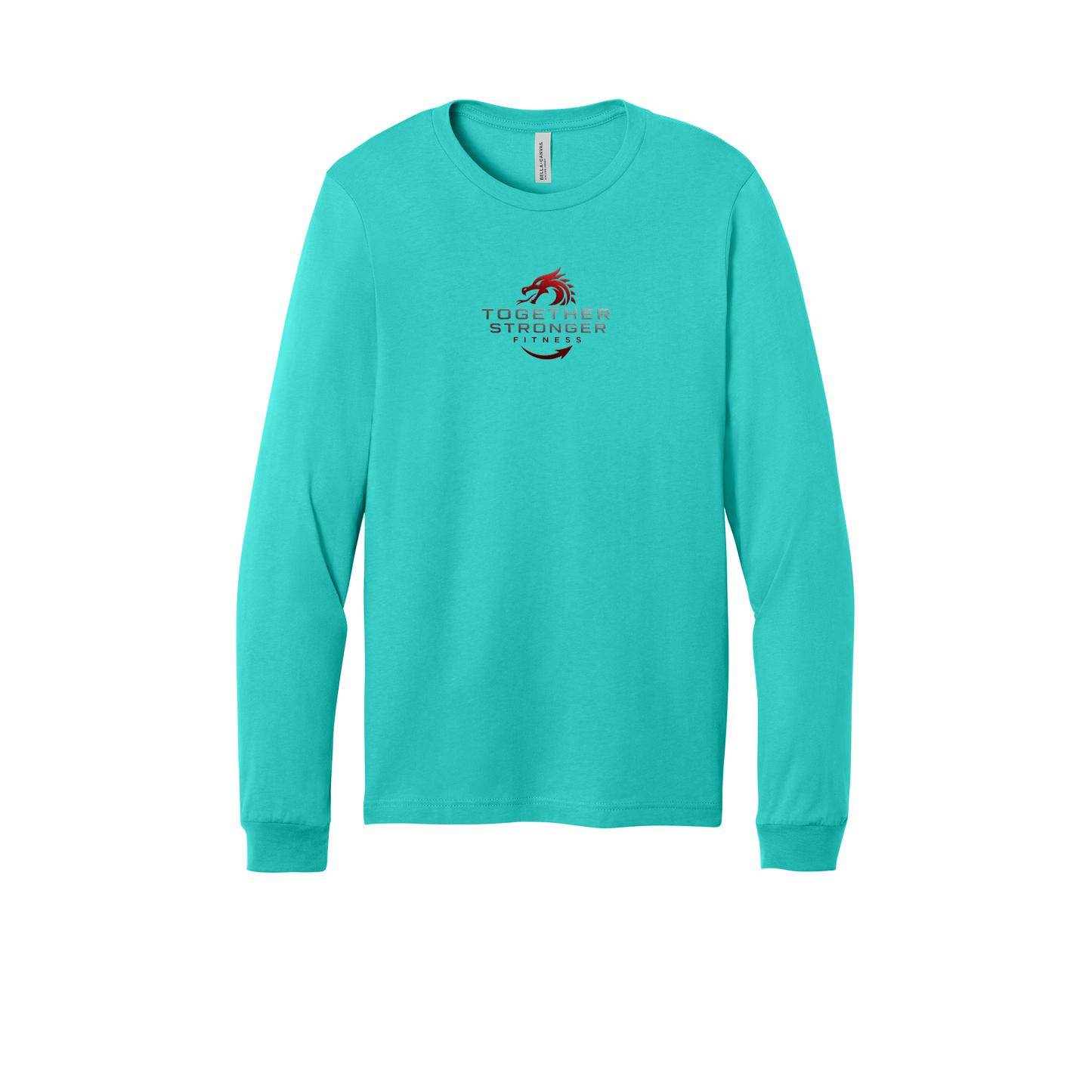 togetherstrongerfitness-all-season-long-sleeve-tee-dtf-front-3501-teal-flat-front