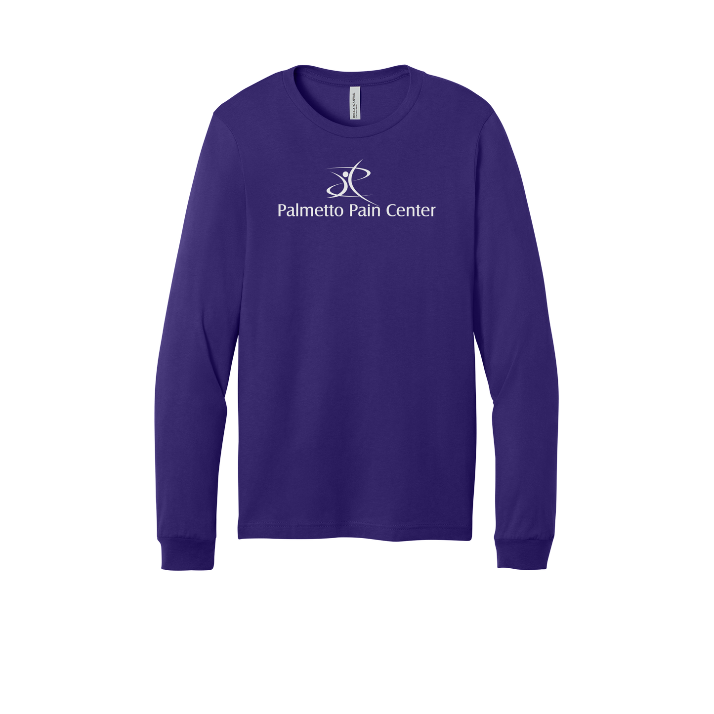 palmetto-pain-center-all-season-medical-long-sleeve-tee-dtf-front-3501-teampurple-flat-front