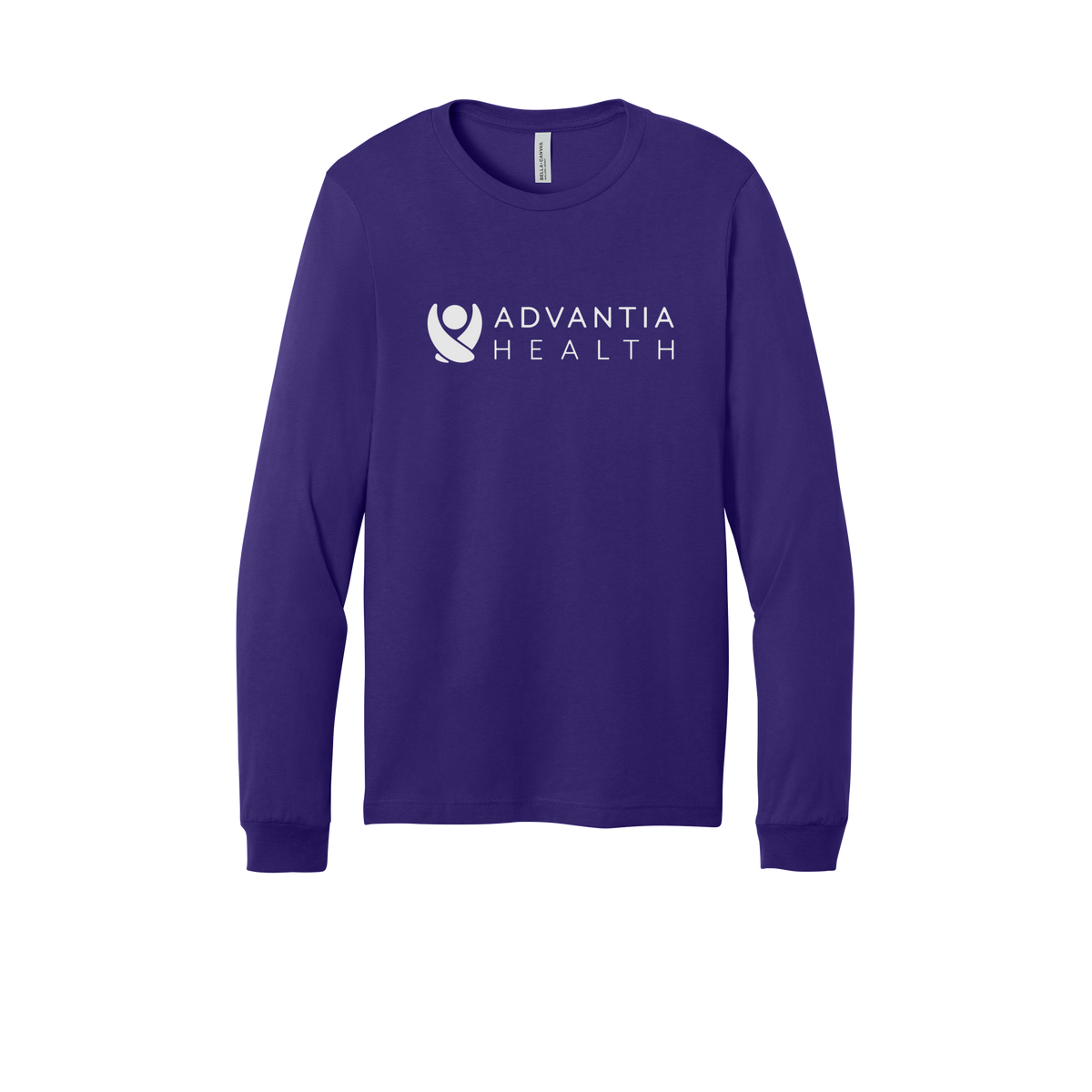 advantiahealth-all-season-medical-long-sleeve-tee-dtf-front-3501-teampurple-flat-front