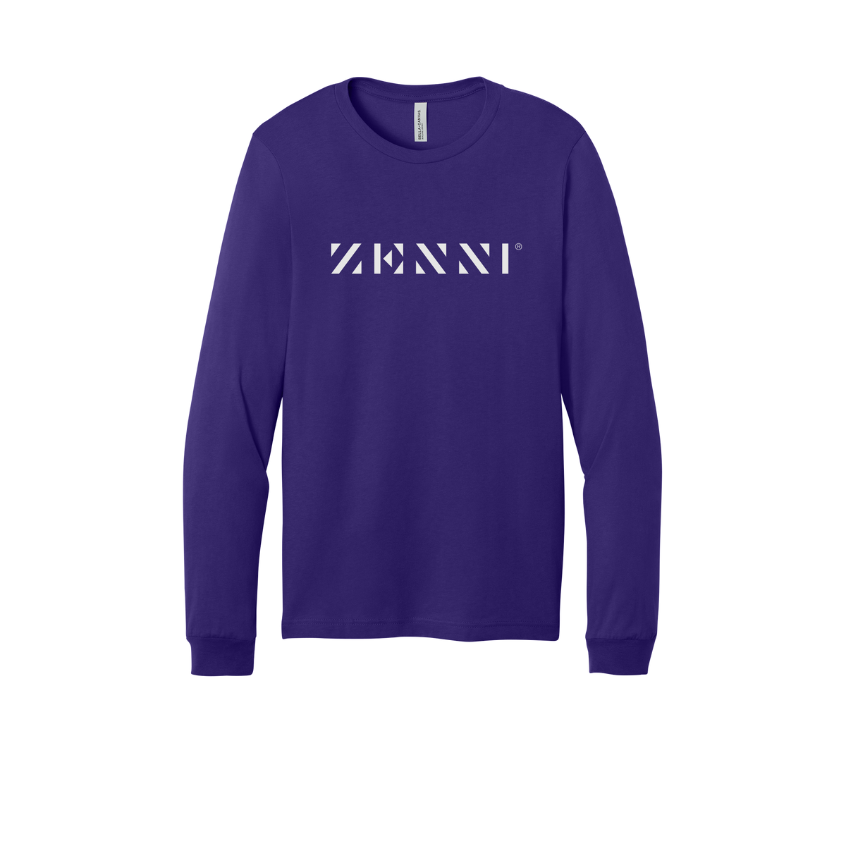 zennioptical-all-season-medical-long-sleeve-tee-dtf-front-3501-teampurple-flat-front