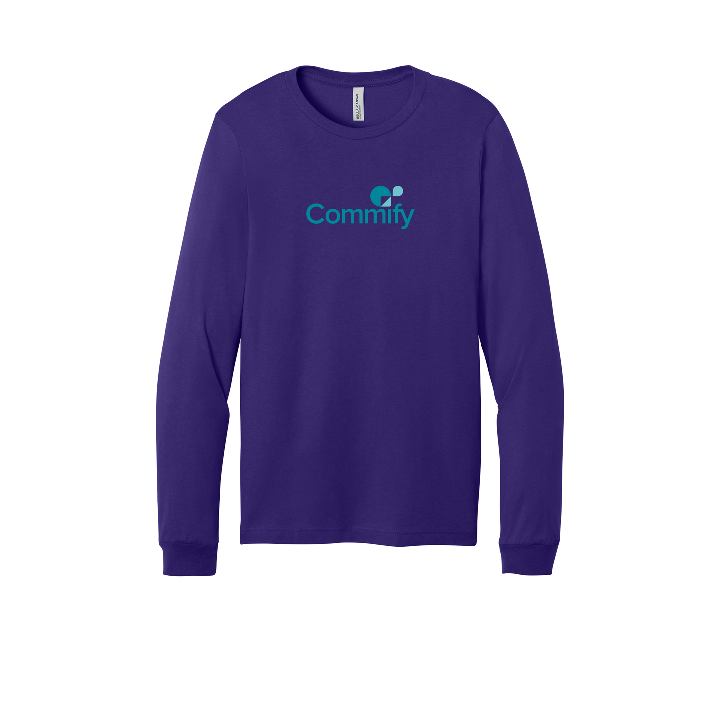 commify-all-season-long-sleeve-tee-dtf-front-3501-teampurple-flat-front