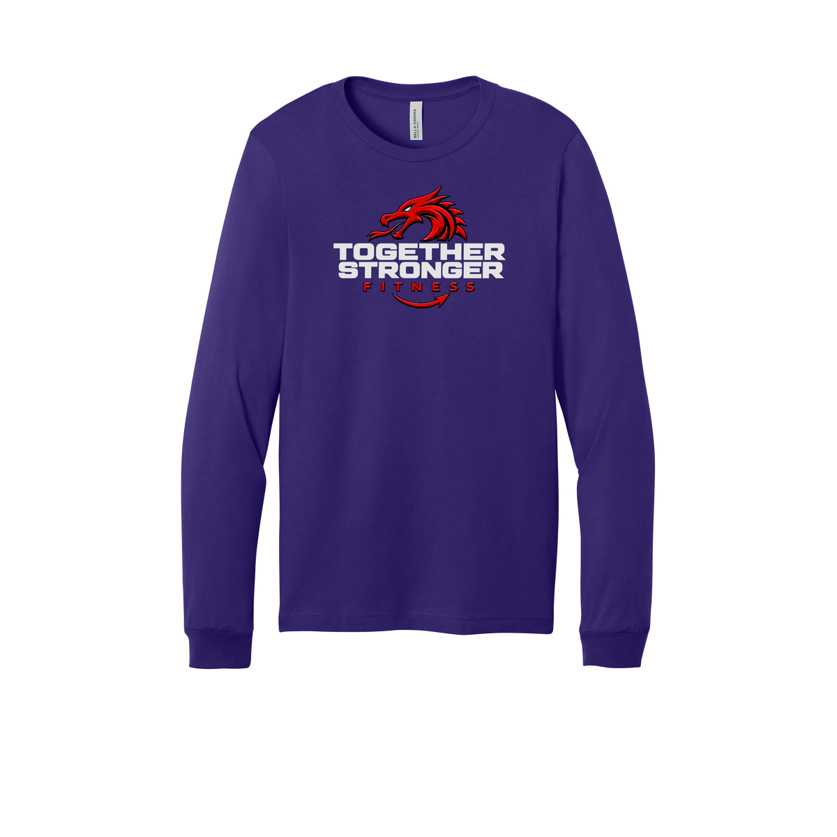 togetherstrongerfitness-all-season-long-sleeve-tee-dtf-front-3501-teampurple-flat-front